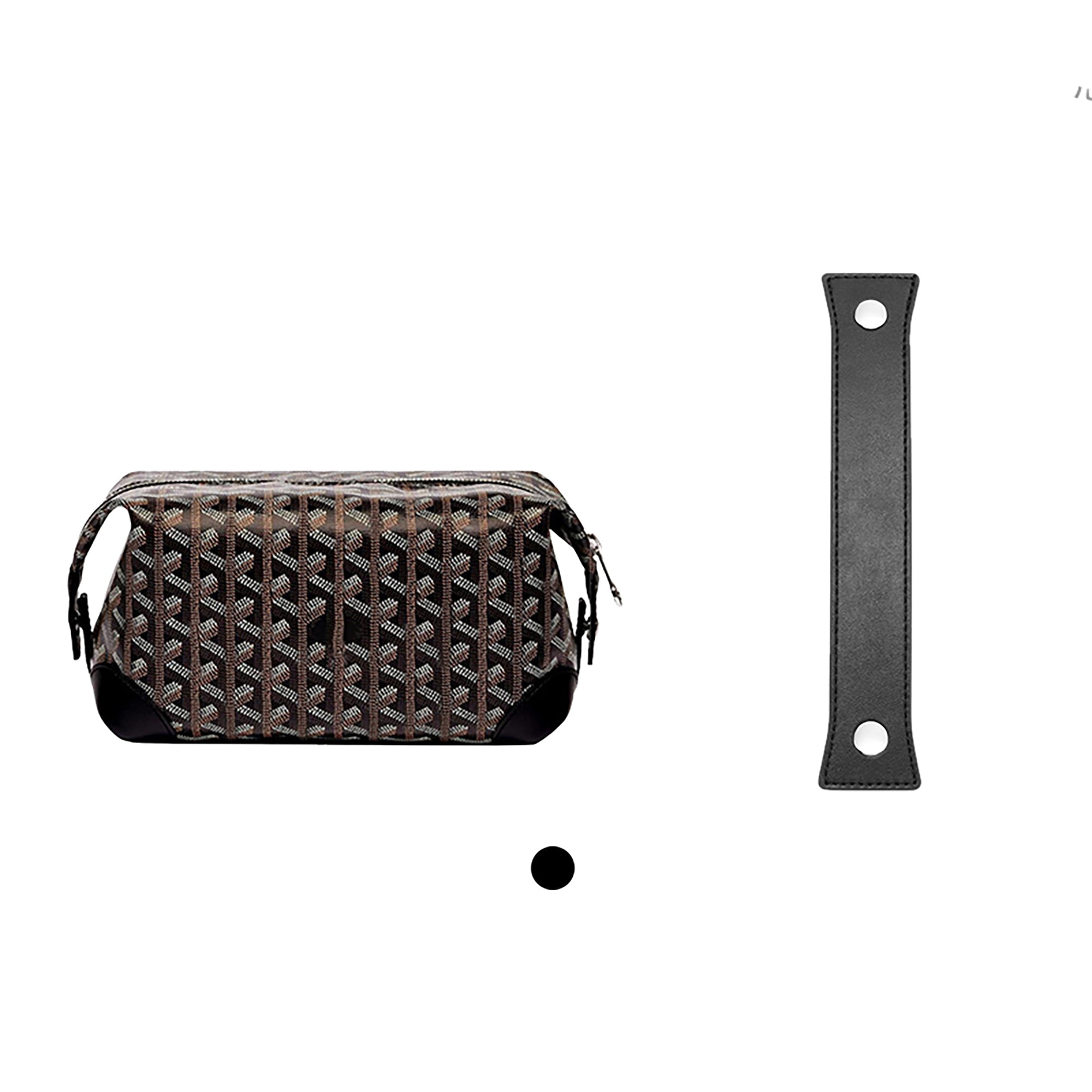 Genuine Leather Extension Handle for Bowling 25 Toiletry Bag – 3cm Width, 20cm Length