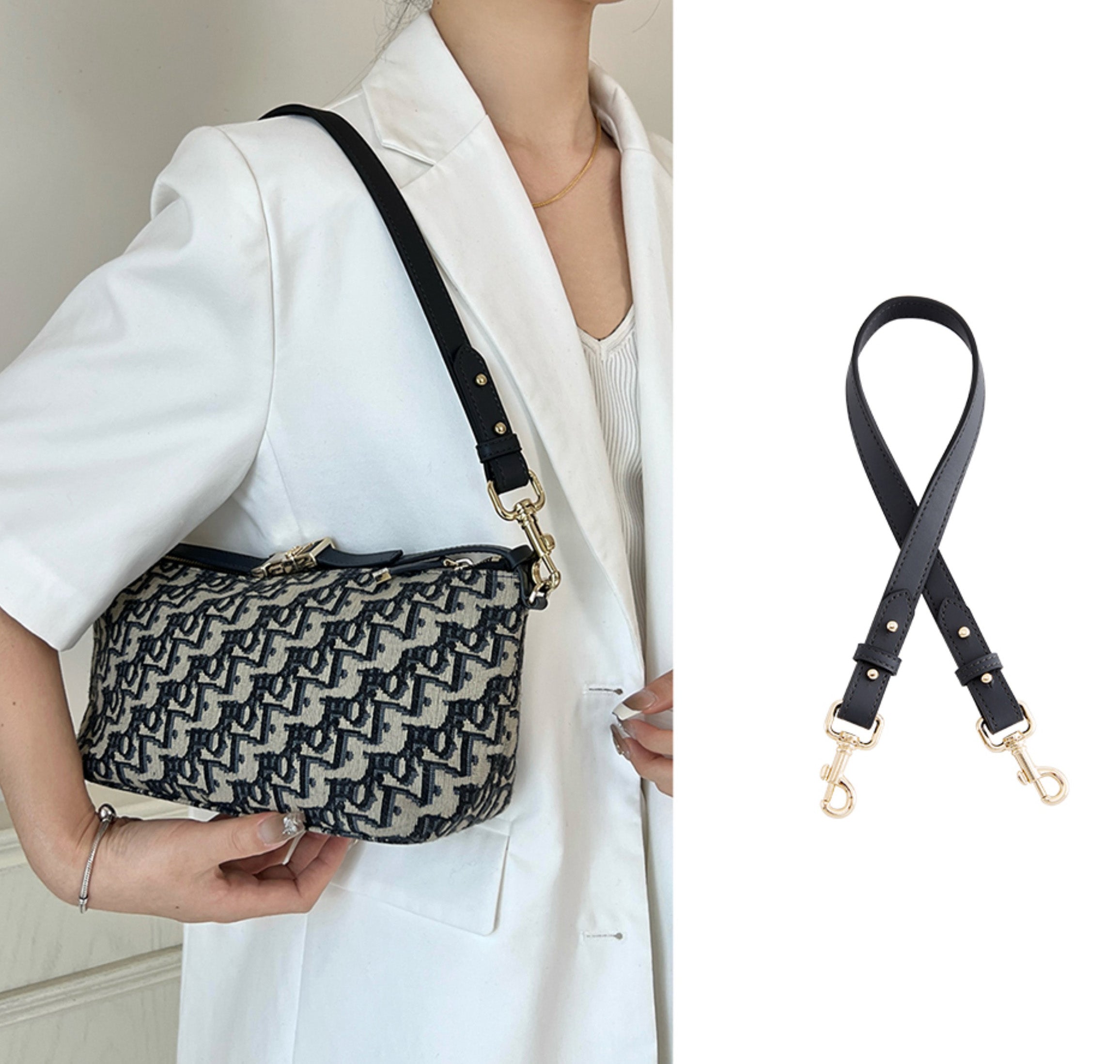 Genuine Leather Shoulder Strap for Travel Nomad Bag – Replacement Strap for Underarm Bags, Premium Quality Adjustable Shoulder Strap