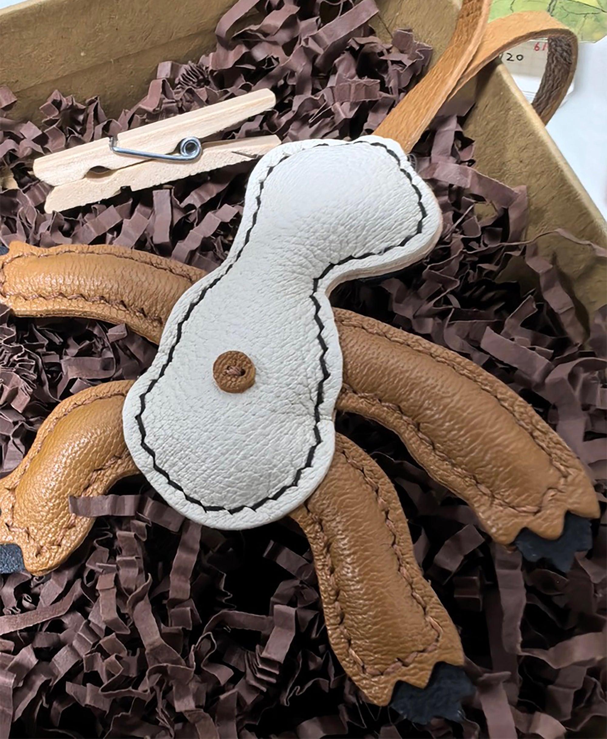 Handmade Sloth Leather Keychain - Unique Sloth Key Holder for Bags & Car Keys - Custom Leather Pendant