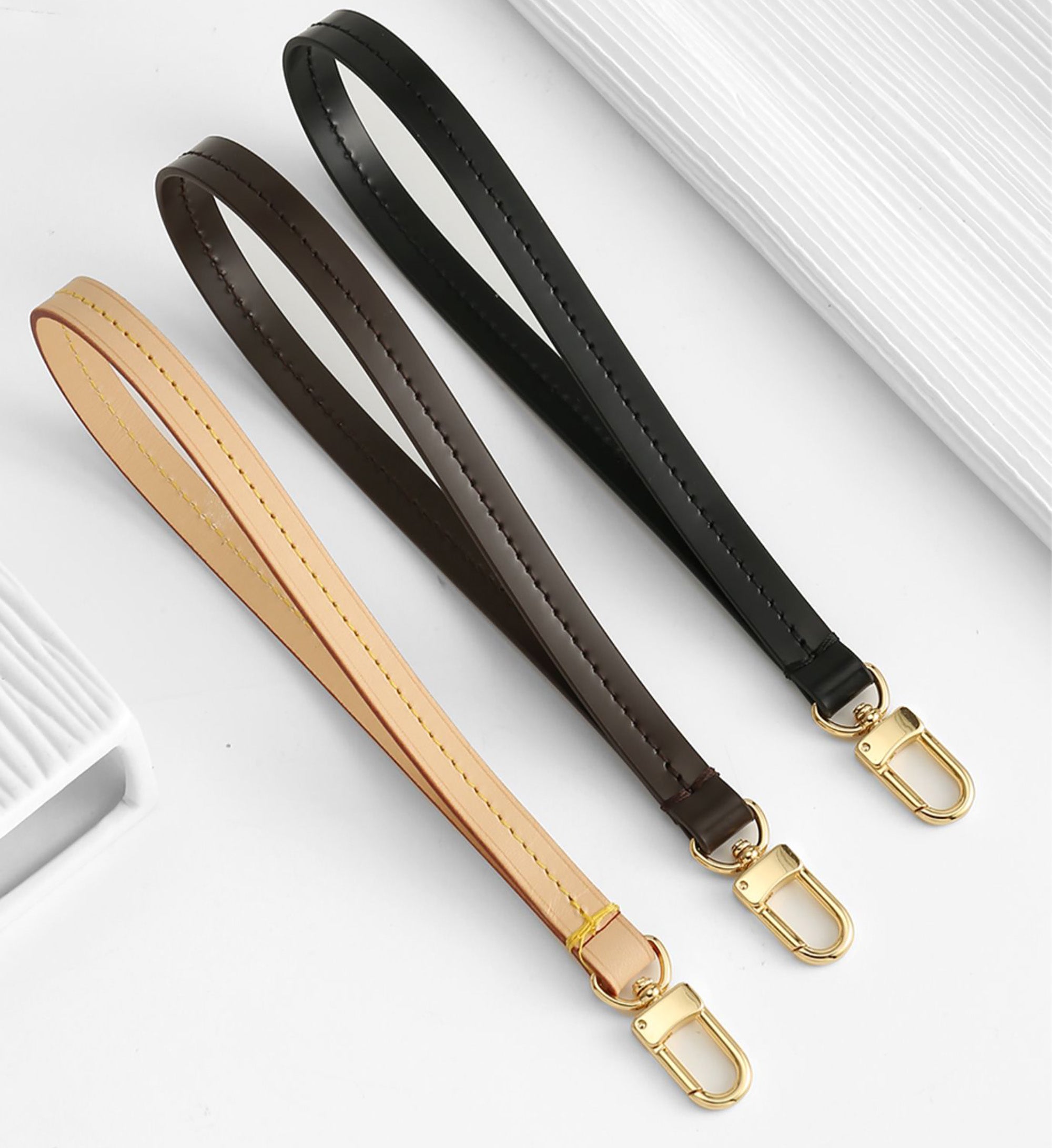 Neverfull MM handbag replacement strap, coin purse leather strap, clutch replacement accessories