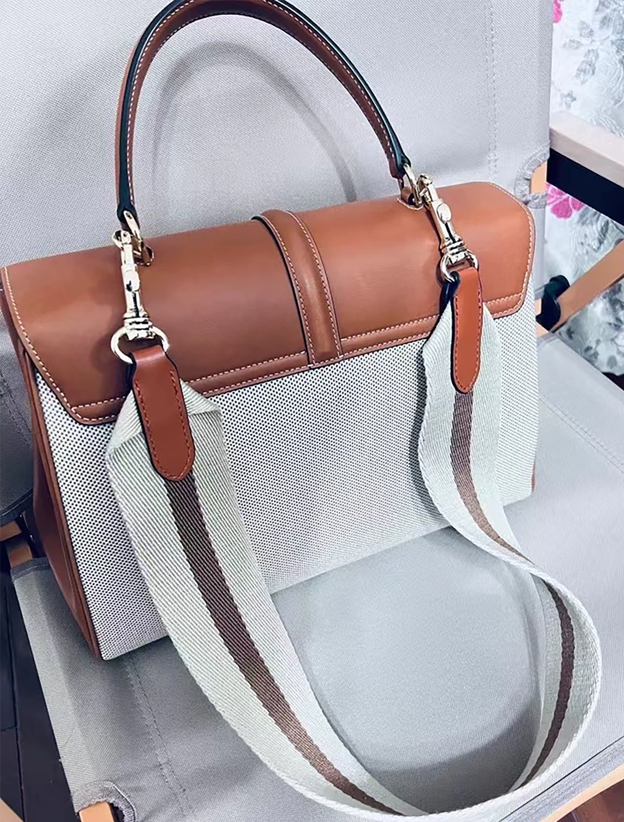 6.3cm canvas shoulder bag strap for evelyn bag, bag strap for birkin bag,crossbody strap for Kelly bag can be custom the length