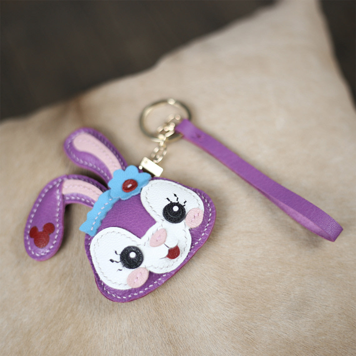 StalleLou bunny Keychain | DIY keychain making kit, leather keychain | Wirkin™
