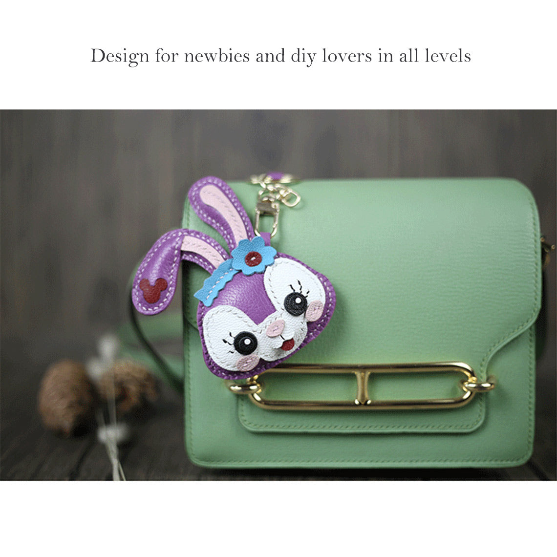 kawaii keychains | Cute bunny keychain diy making kit | Wirkin™