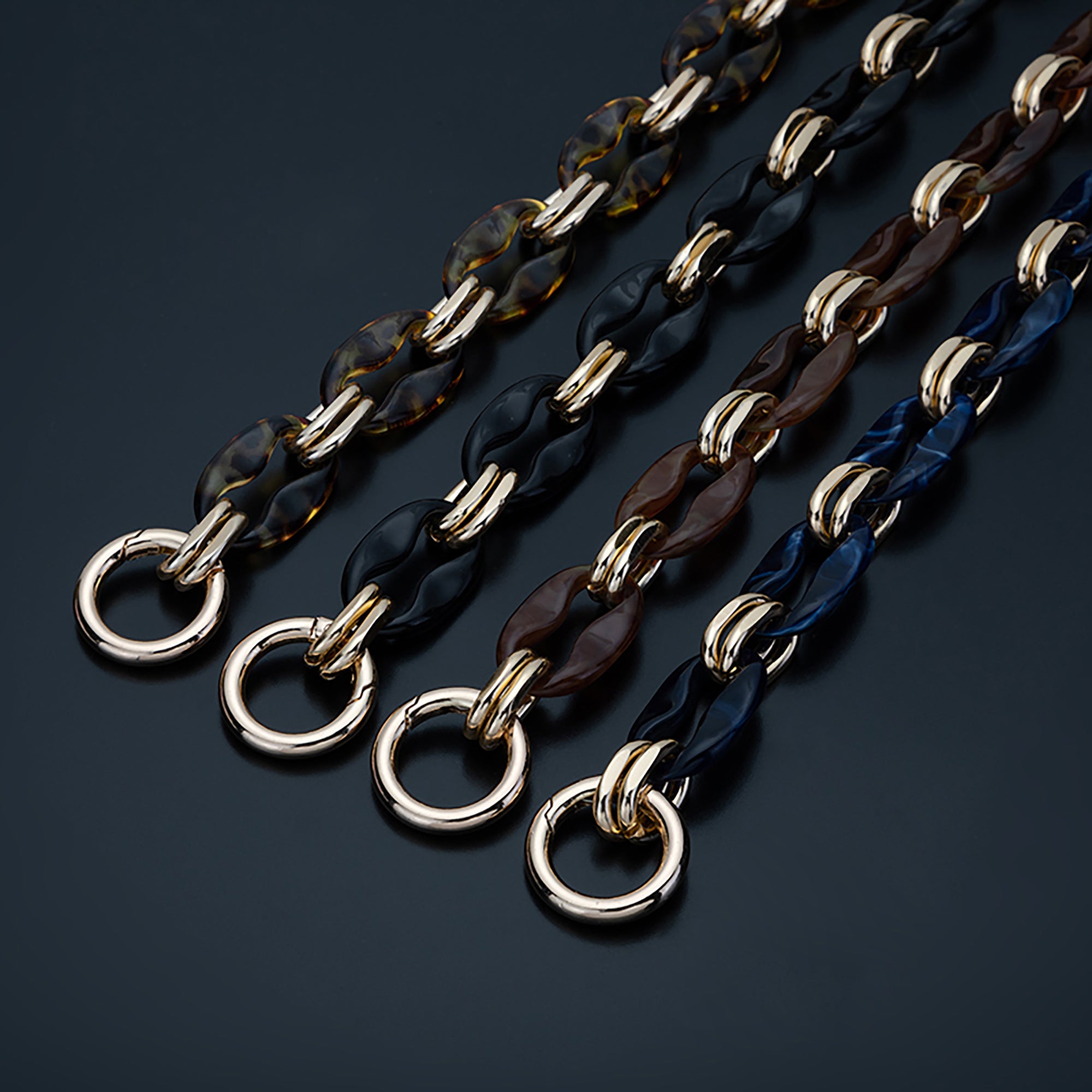 Bag handle chain, acrylic material hand-carry strap, short bag chain accessories for bag transformation