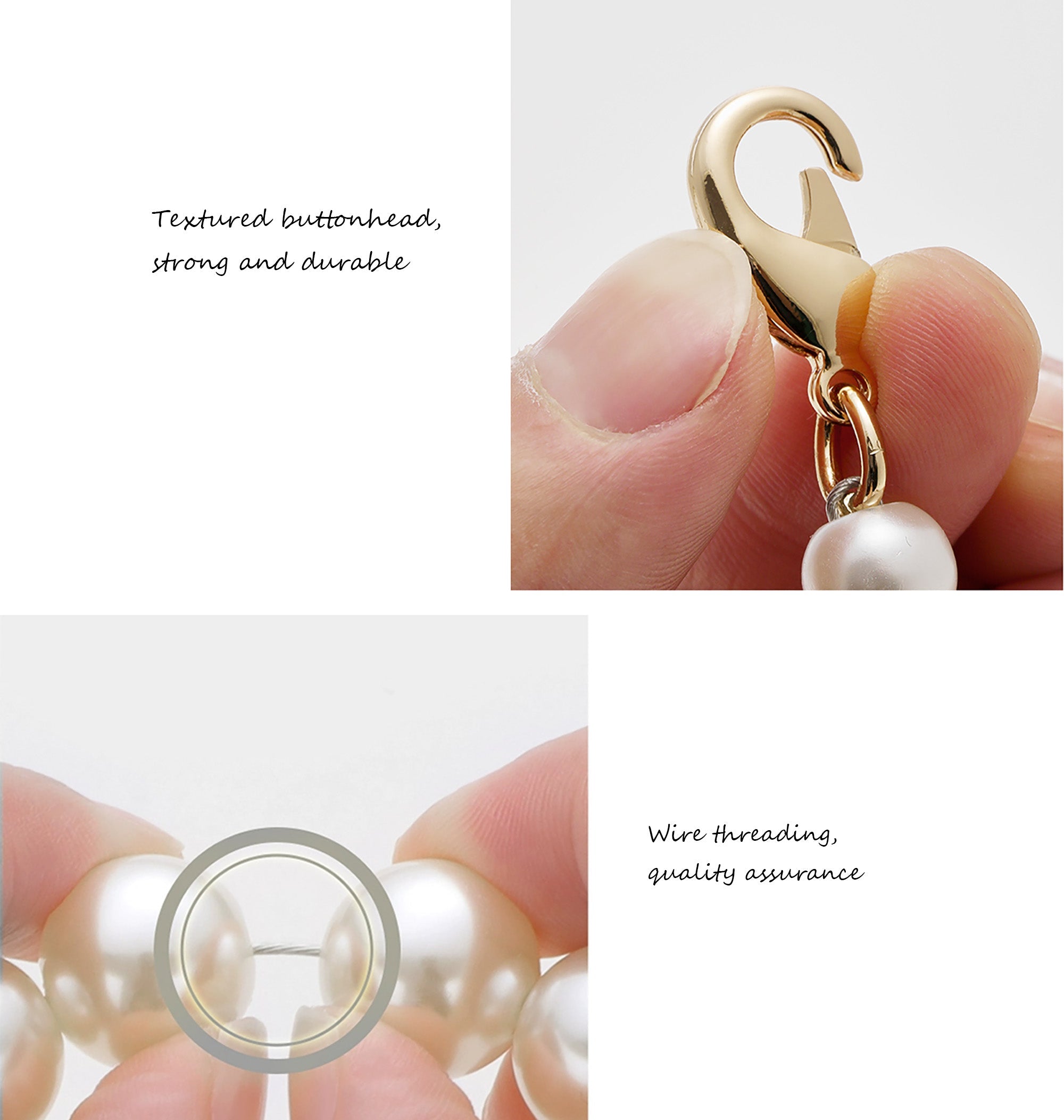 Handbag Pearl strap, replacement strap, bag chain