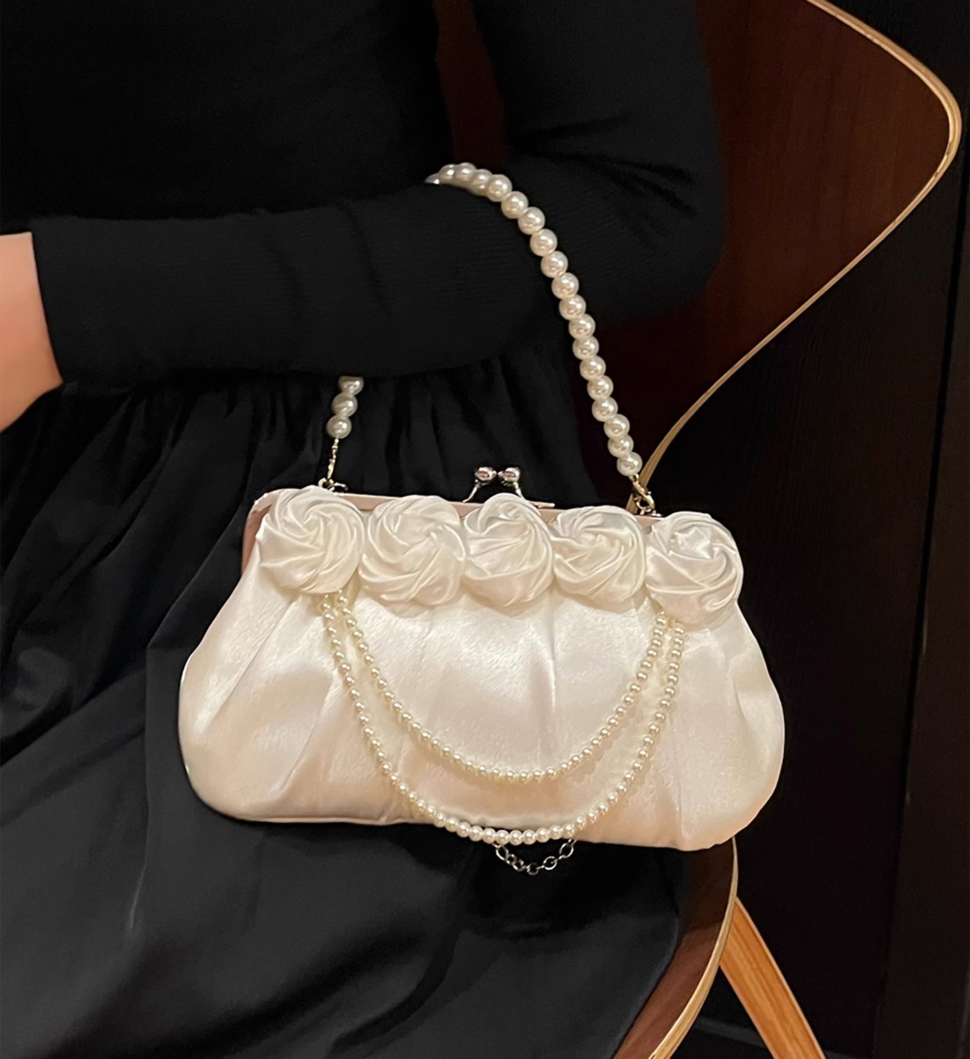 Handbag Pearl strap, replacement strap, bag chain