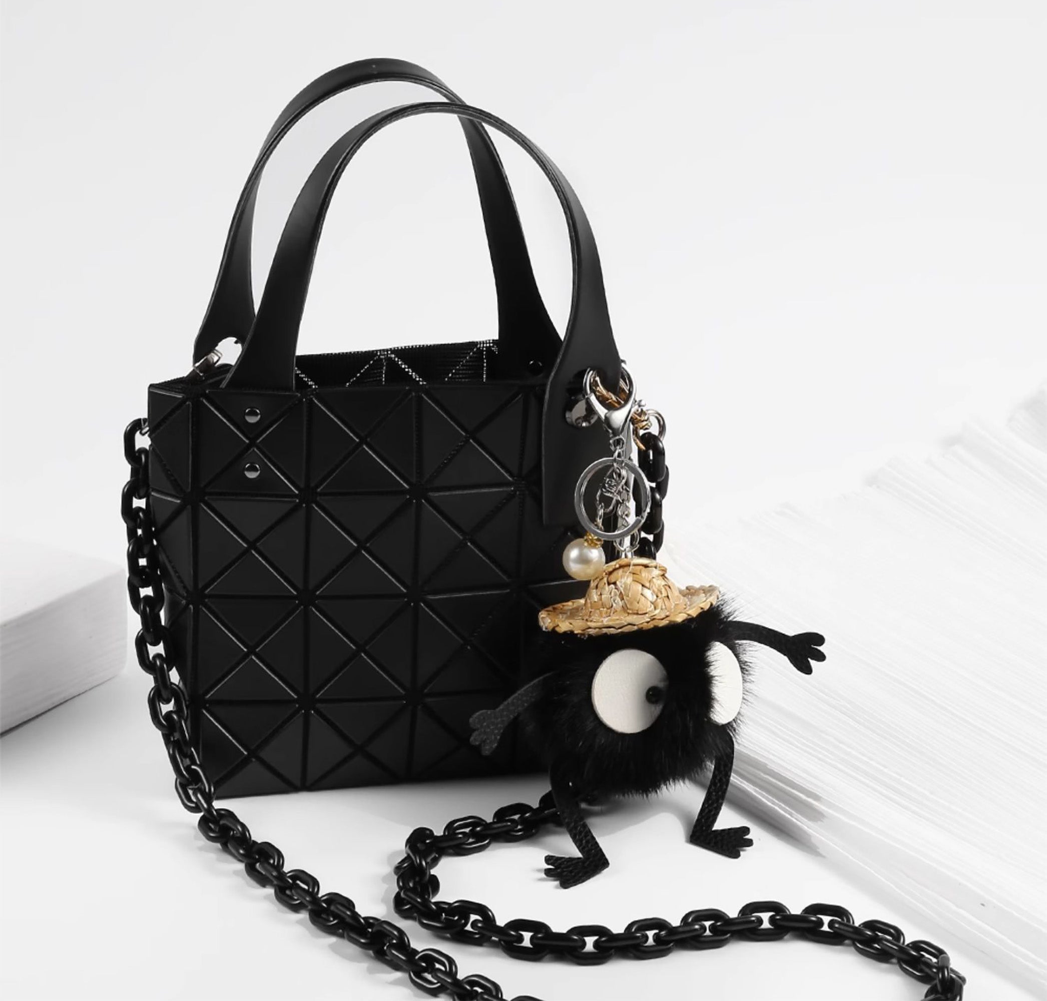 Resin Shoulder Strap for BAO BAO CARAT, Acrylic Chain Crossbody Accessory