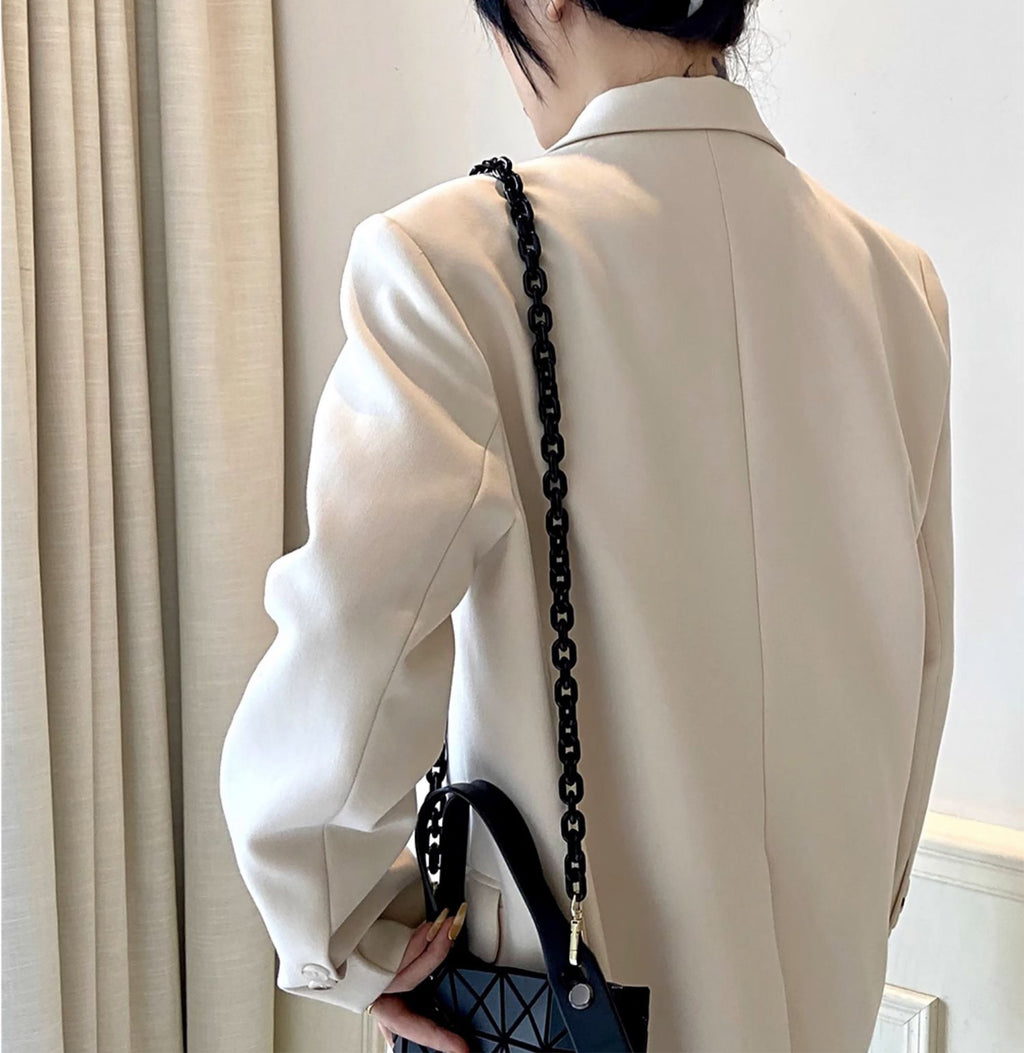 Resin Shoulder Strap for BAO BAO CARAT, Acrylic Chain Crossbody Accessory