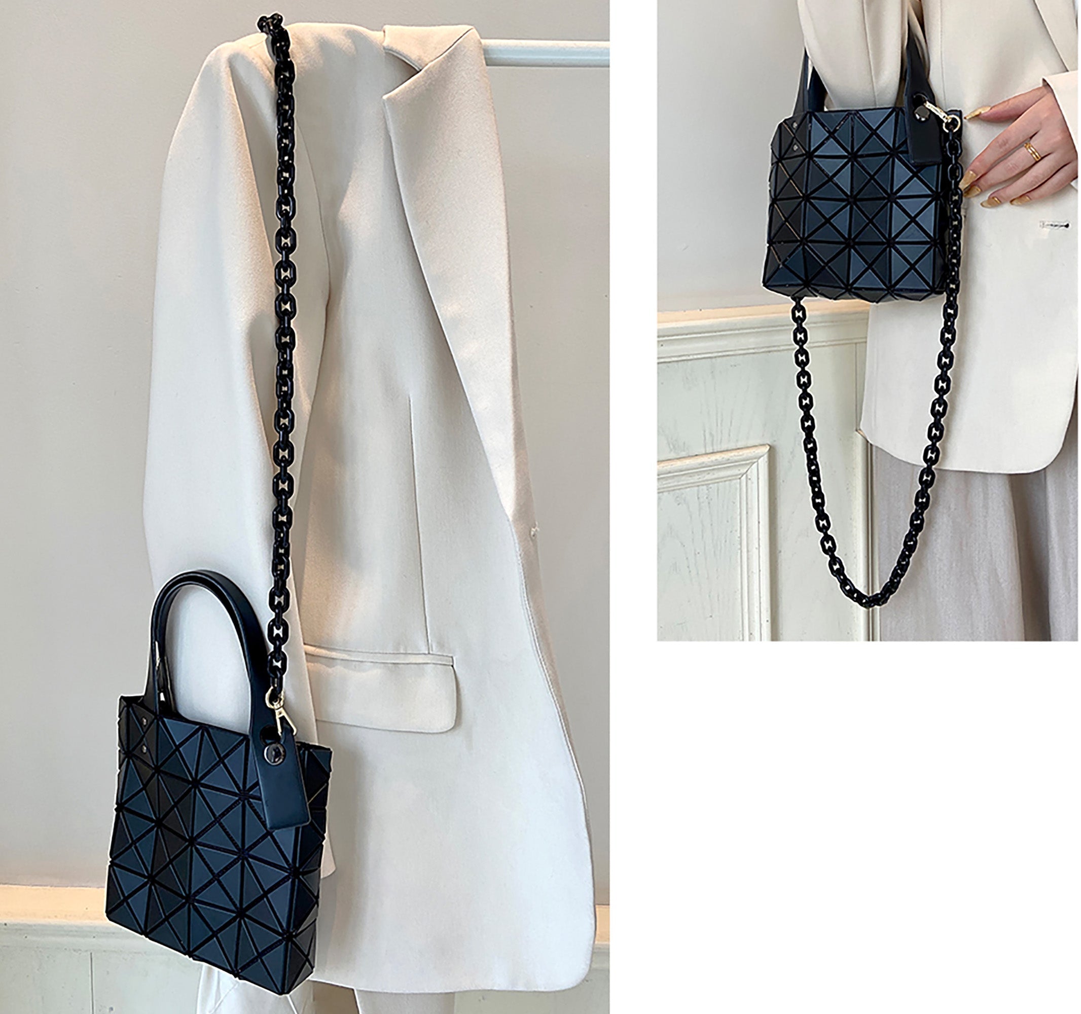 Resin Shoulder Strap for BAO BAO CARAT, Acrylic Chain Crossbody Accessory