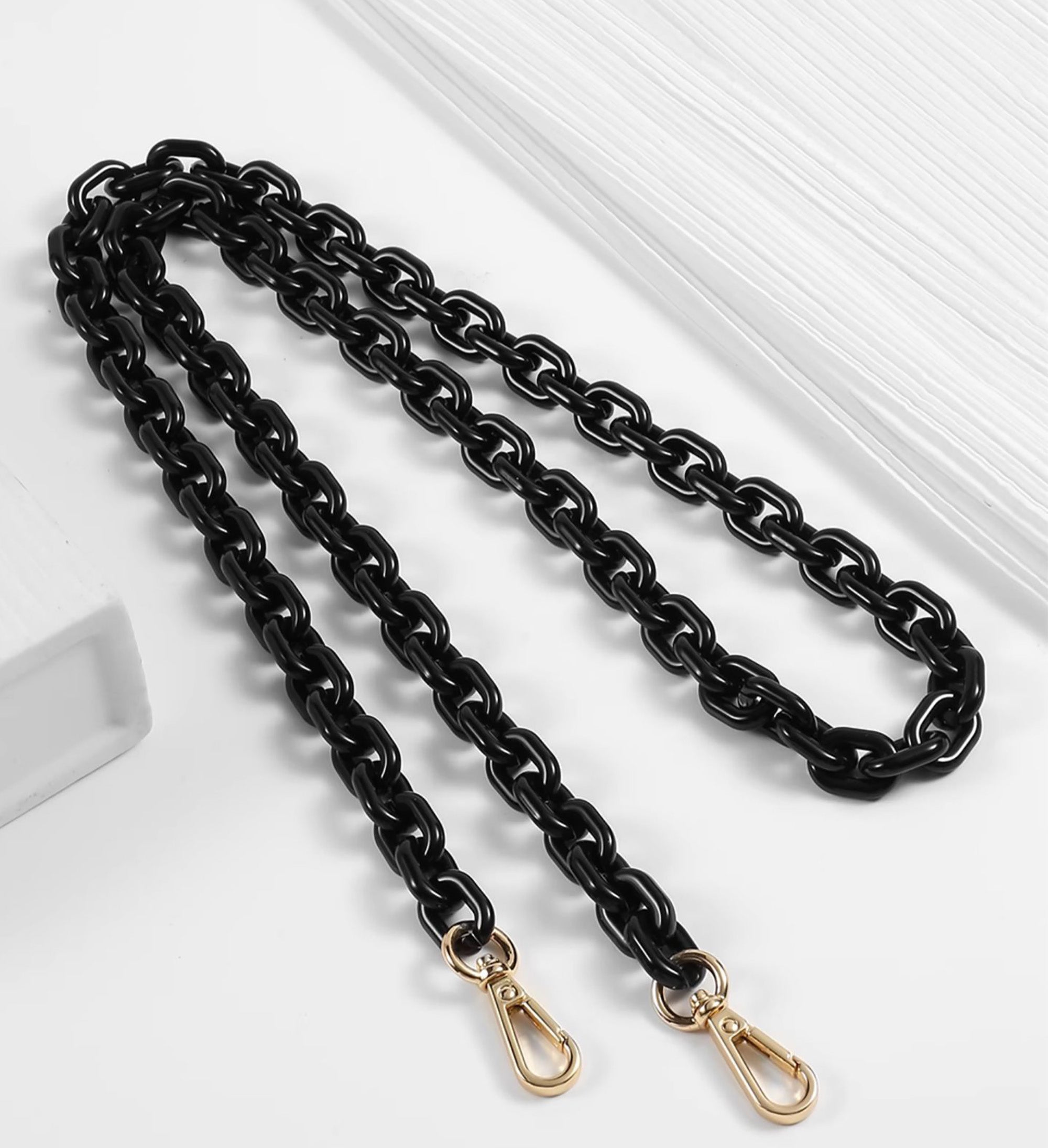 Resin Shoulder Strap for BAO BAO CARAT, Acrylic Chain Crossbody Accessory