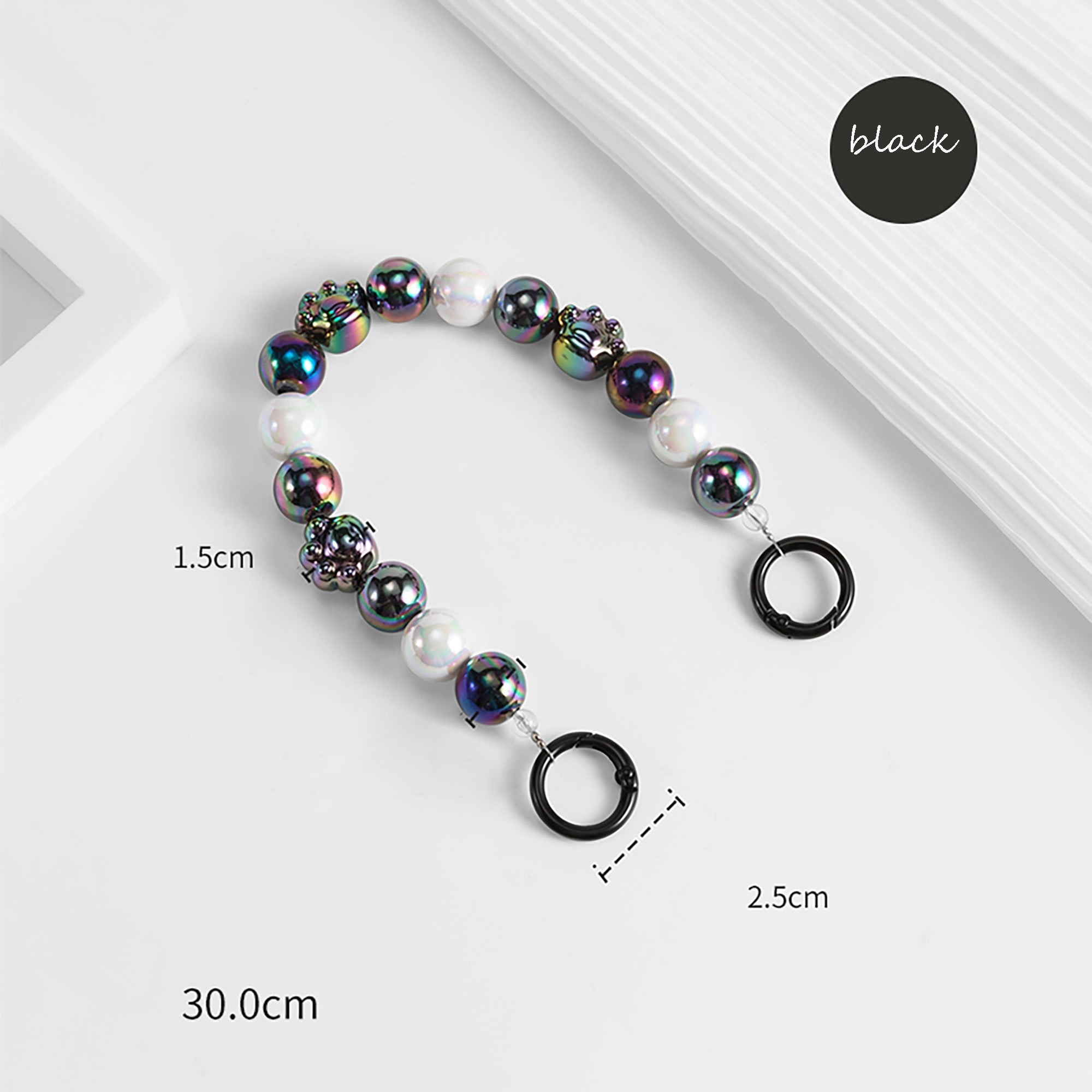 Candy-Colored Acrylic Detachable Chain Strap Set – DIY Decorative Handle Accessory for Handbags; Headphone Cases