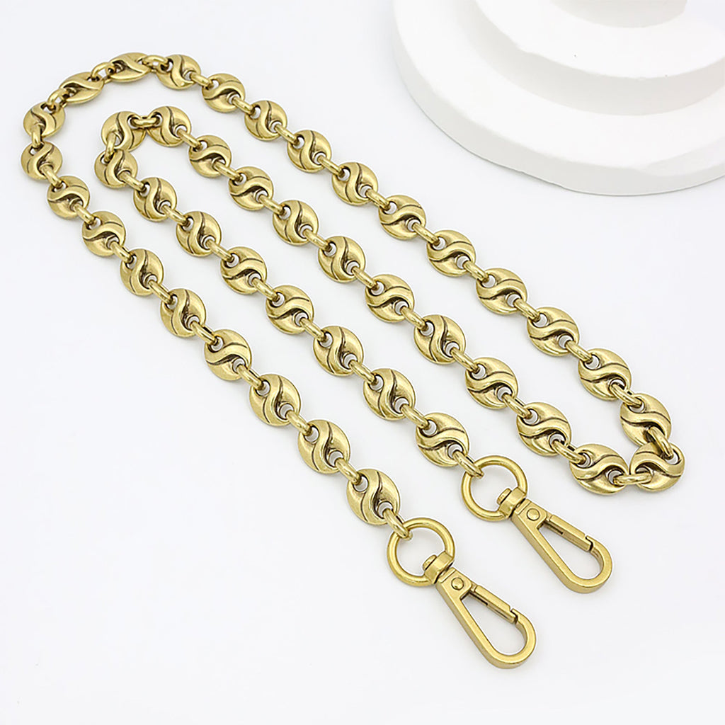 Fade-Resistant Metal Chain Shoulder Strap – High-End Replacement Strap for Shoulder & Underarm Bags