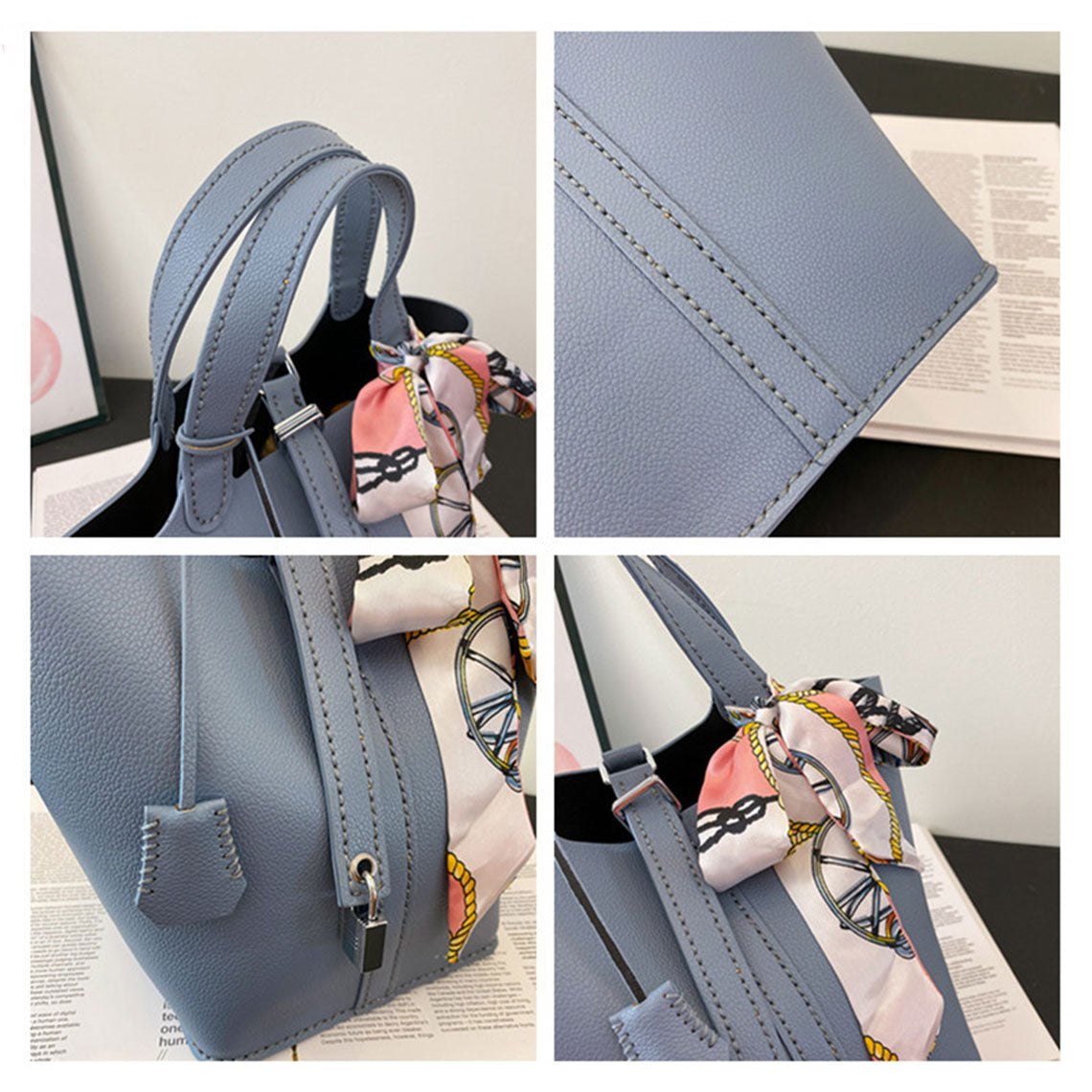 Wirkin™ Vegan Leather Design Women Totes Bag DIY Kit | Make a Tote