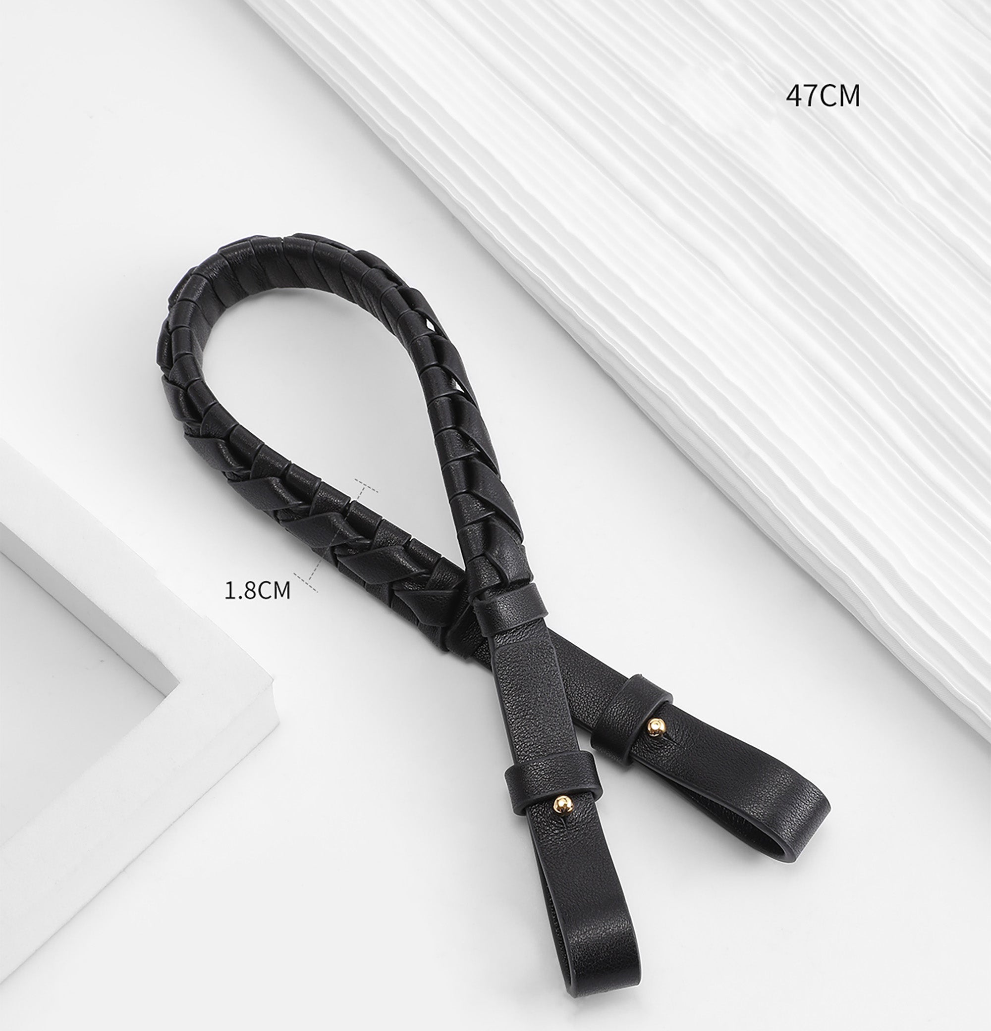 Genuine Leather Flamenco Bag Replacement Handle & Shoulder Strap – 47cm Length, 1.8cm Width