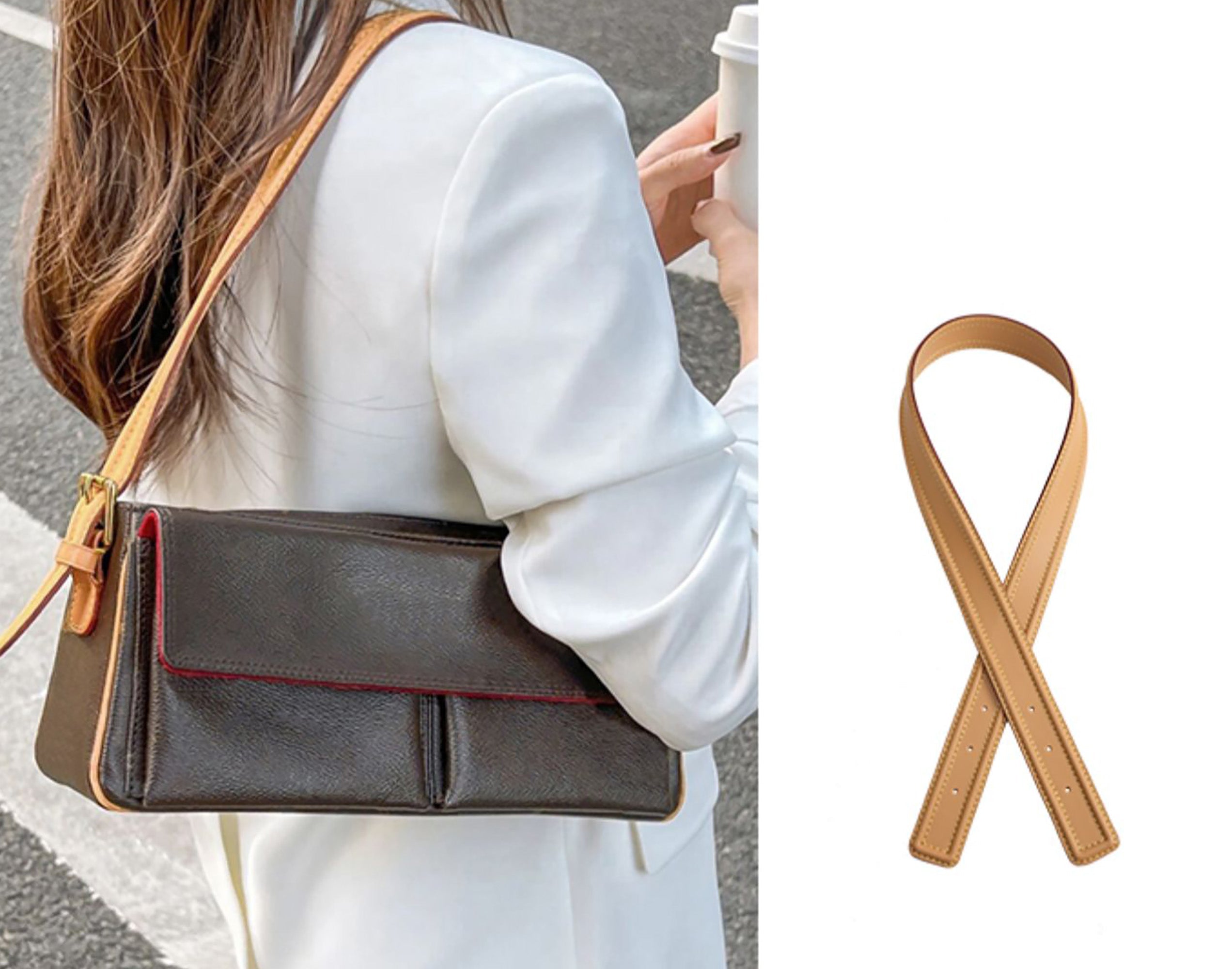 Extension Shoulder Strap for Viva Cité Medium Bag, Convertible to Underarm Crossbody Strap
