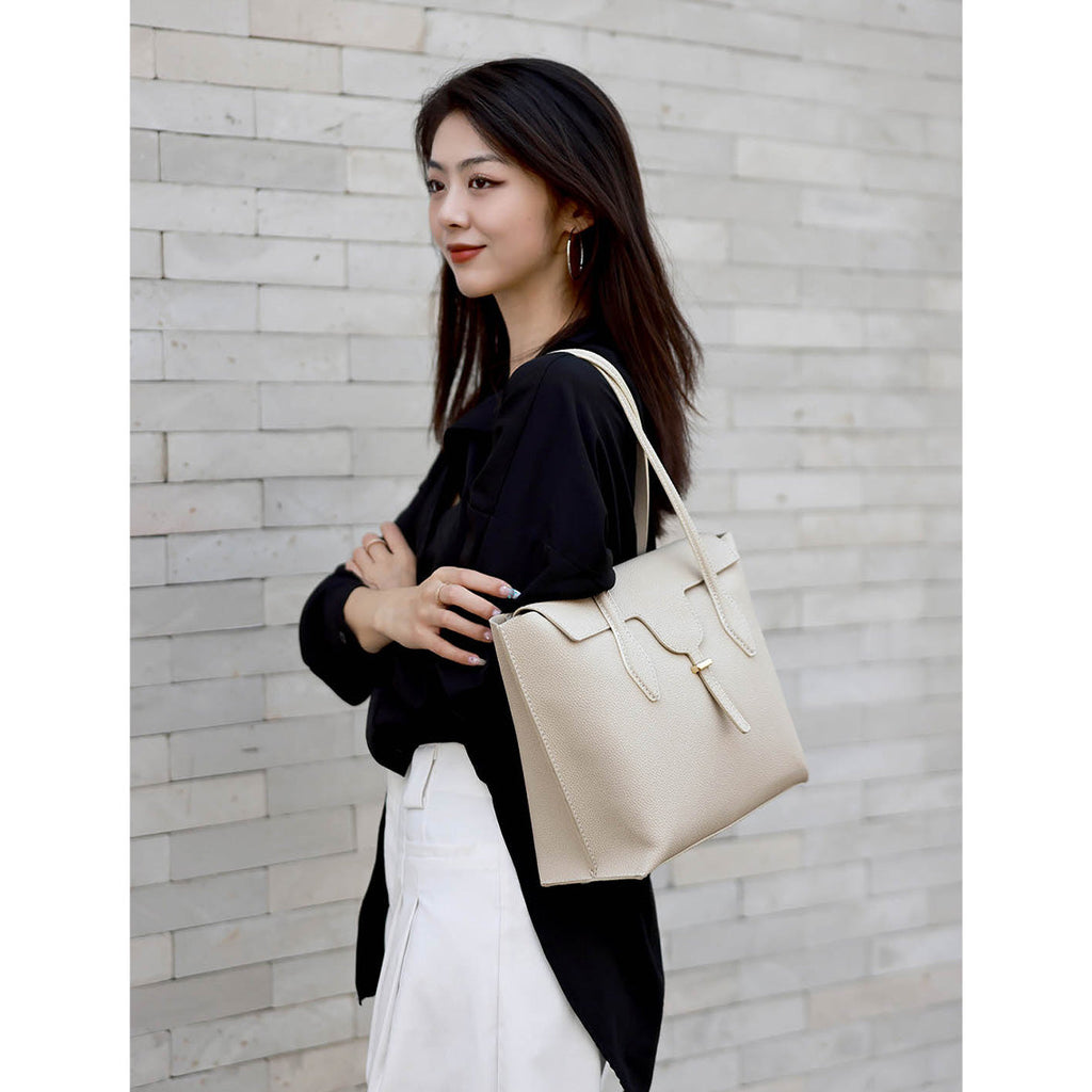Wirkin® Leather Women White Tote Bag DIY Kit