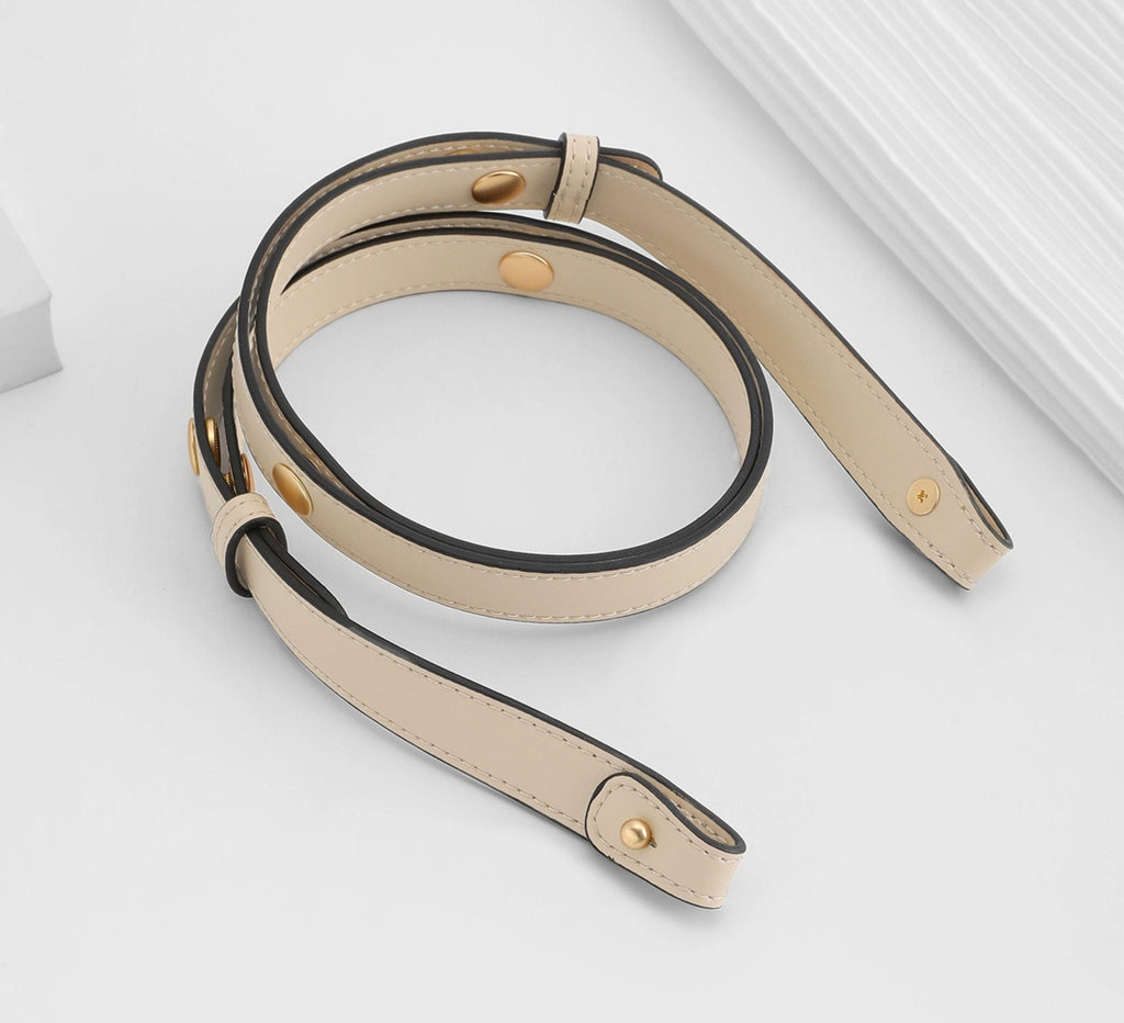 2 cm wide genuine leather bag shoulder strap, adjustable crossbody strap accessory for Morgan Shoulder Bag