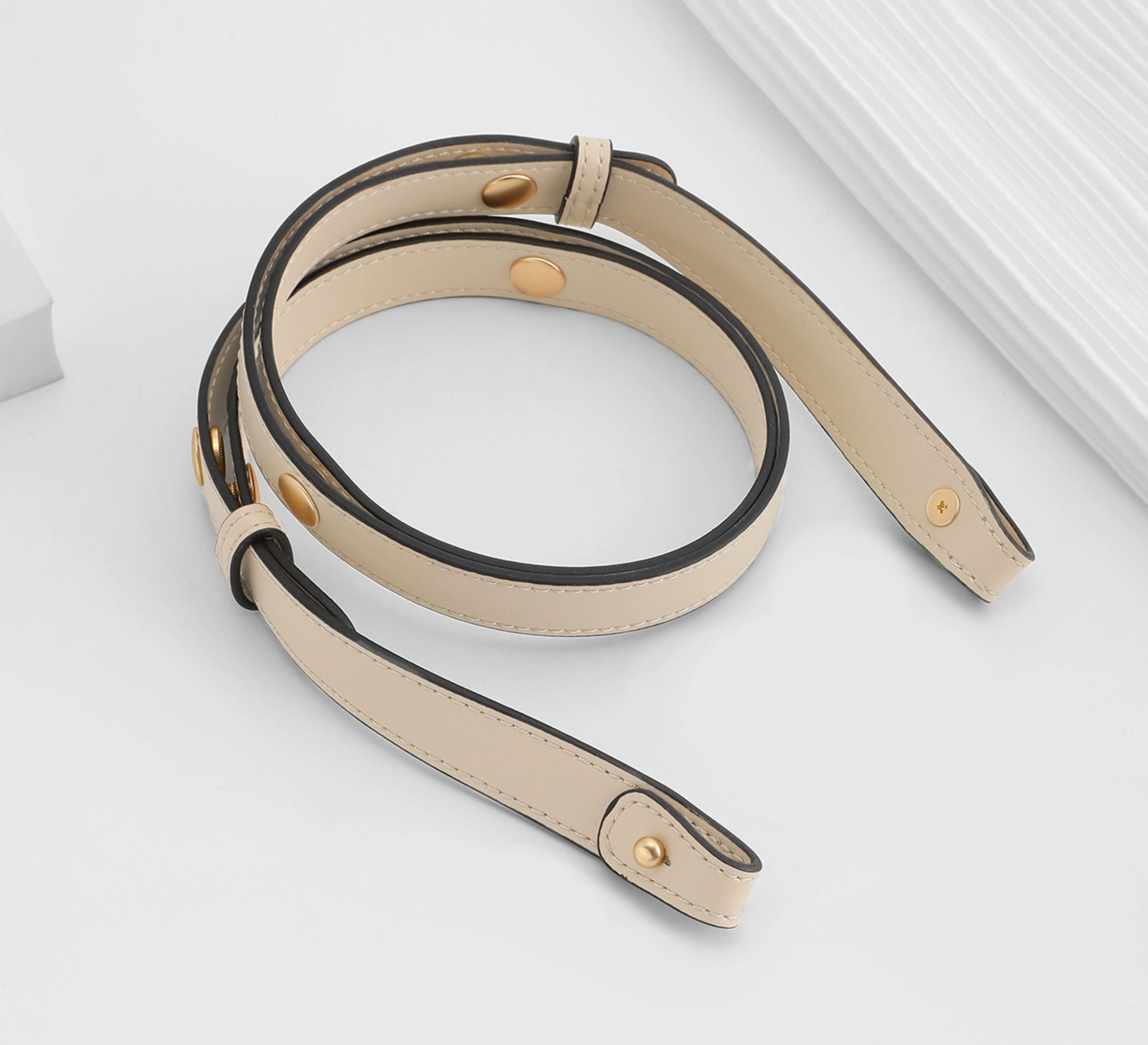 2 cm wide genuine leather bag shoulder strap, adjustable crossbody strap accessory for Morgan Shoulder Bag
