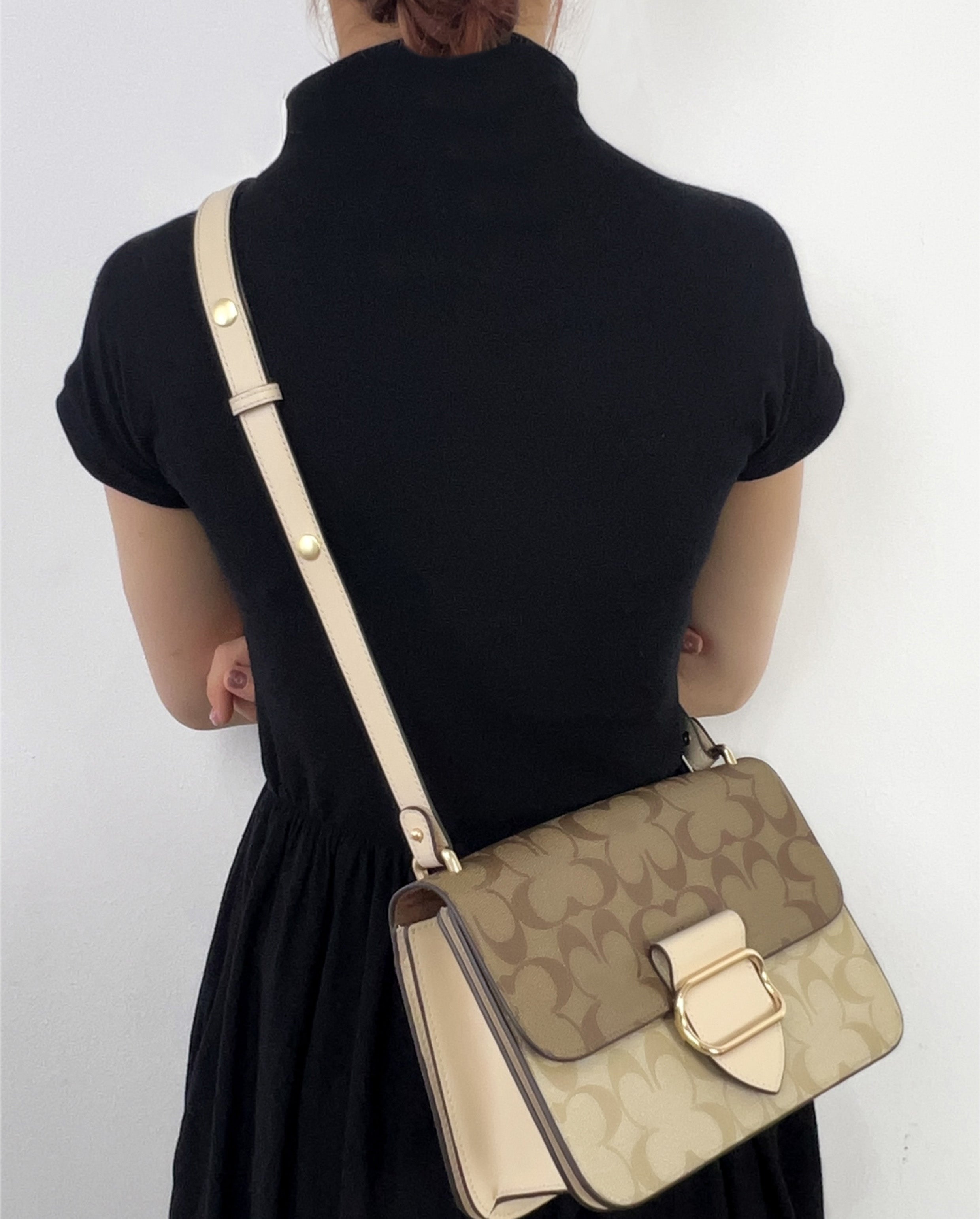 2 cm wide genuine leather bag shoulder strap, adjustable crossbody strap accessory for Morgan Shoulder Bag