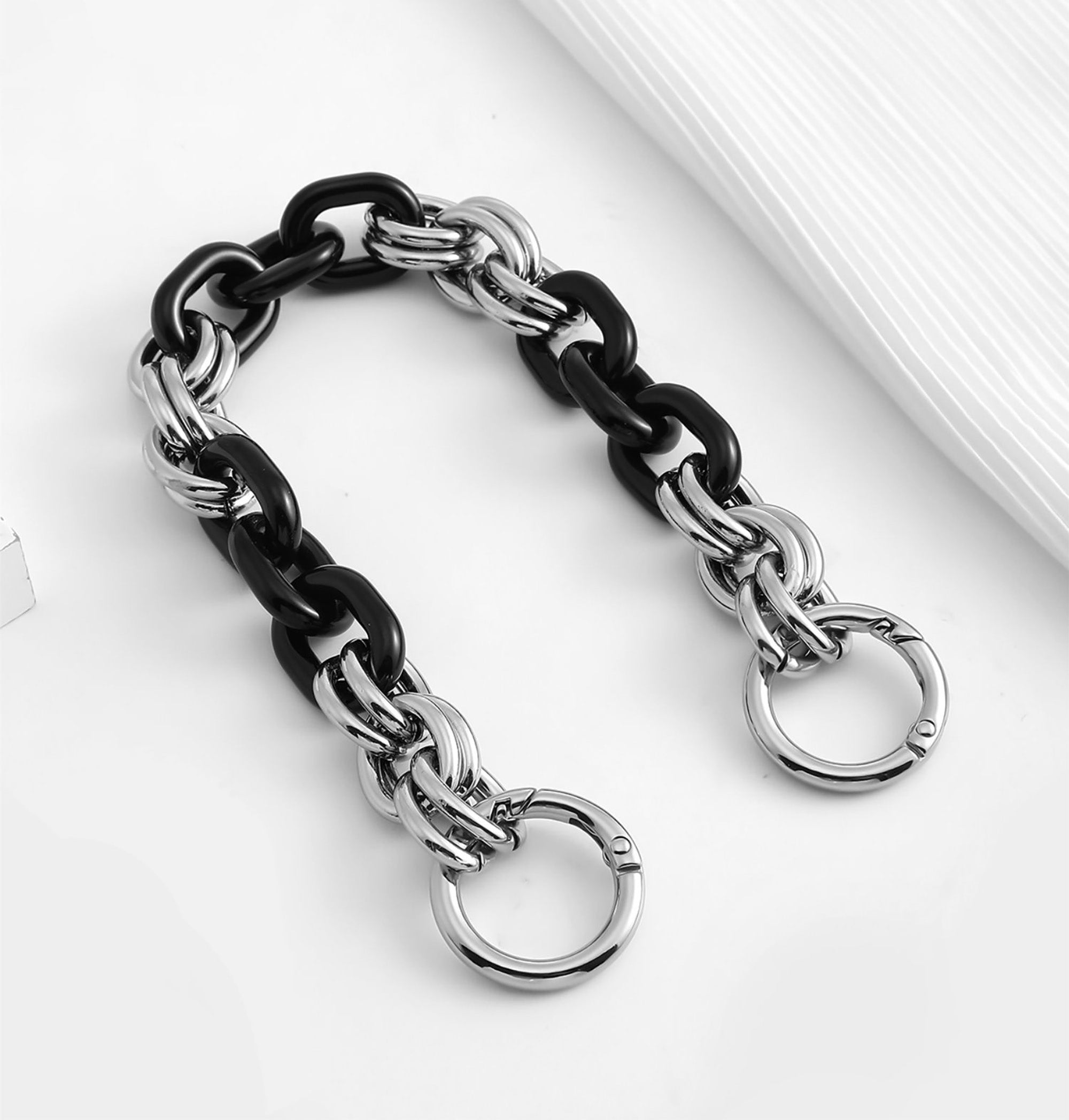 Versatile Acrylic DIY Chain Strap – Multi-Color Decorative Top Handle Replacement for Handbags