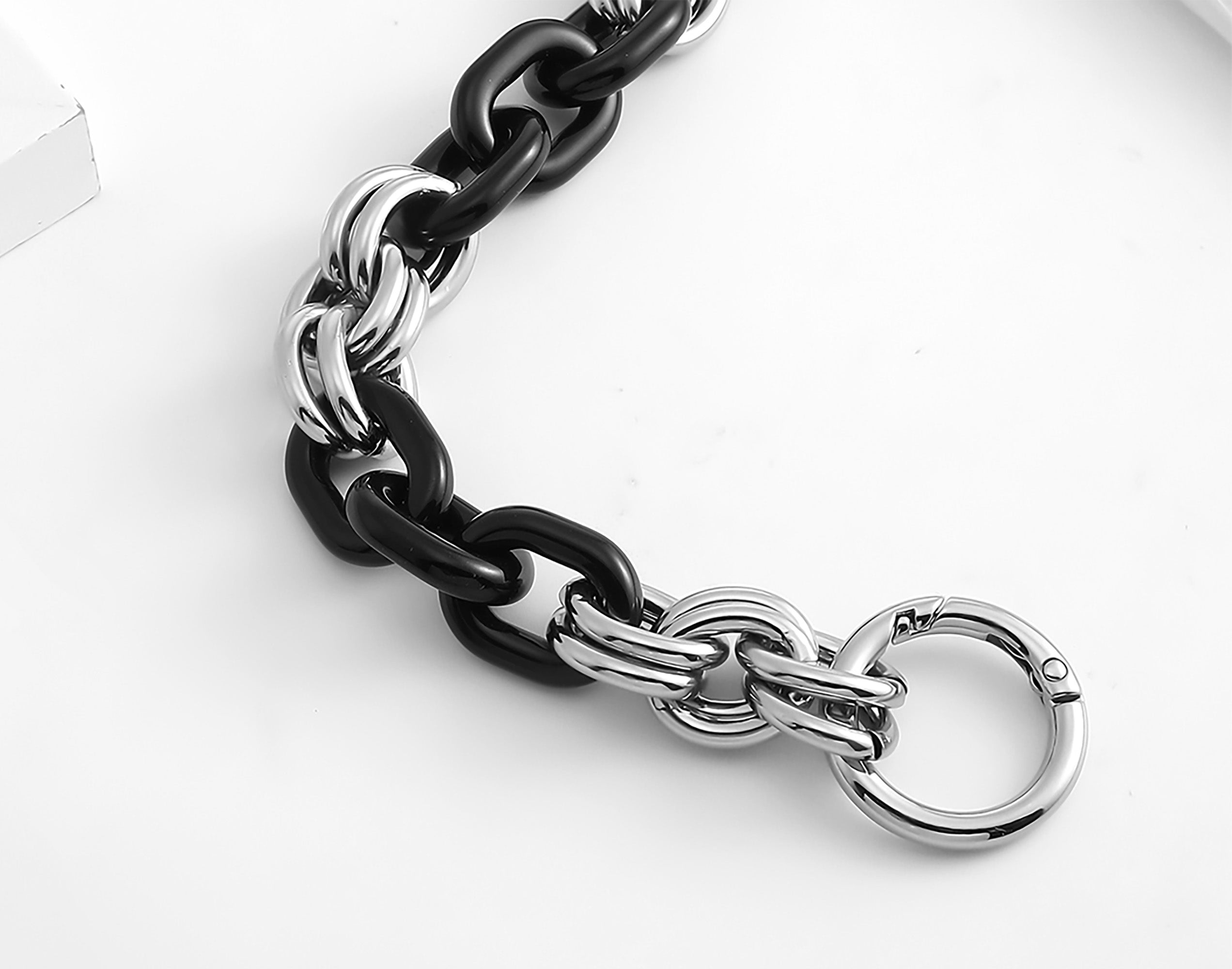 Versatile Acrylic DIY Chain Strap – Multi-Color Decorative Top Handle Replacement for Handbags