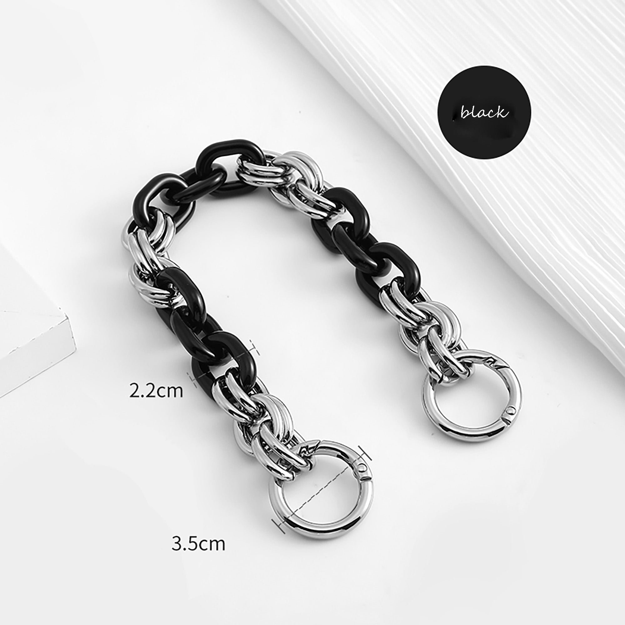 Versatile Acrylic DIY Chain Strap – Multi-Color Decorative Top Handle Replacement for Handbags