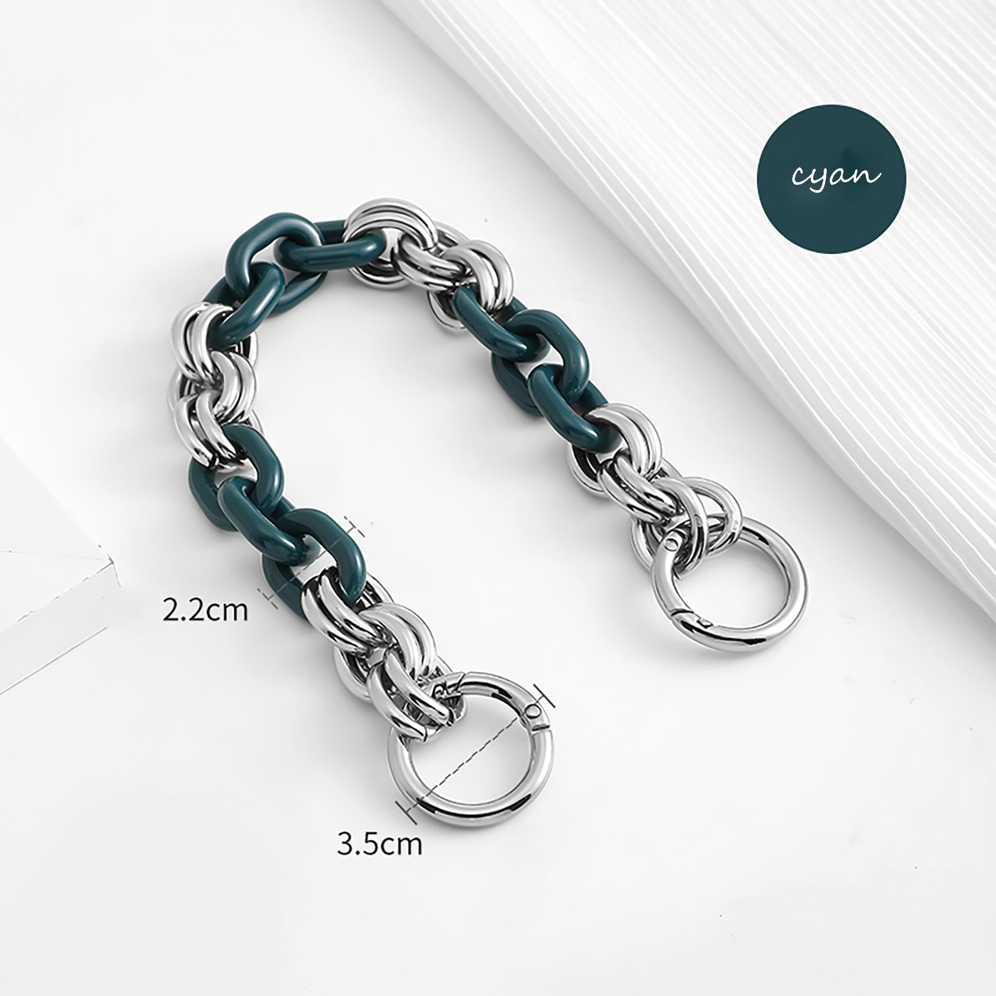 Versatile Acrylic DIY Chain Strap – Multi-Color Decorative Top Handle Replacement for Handbags
