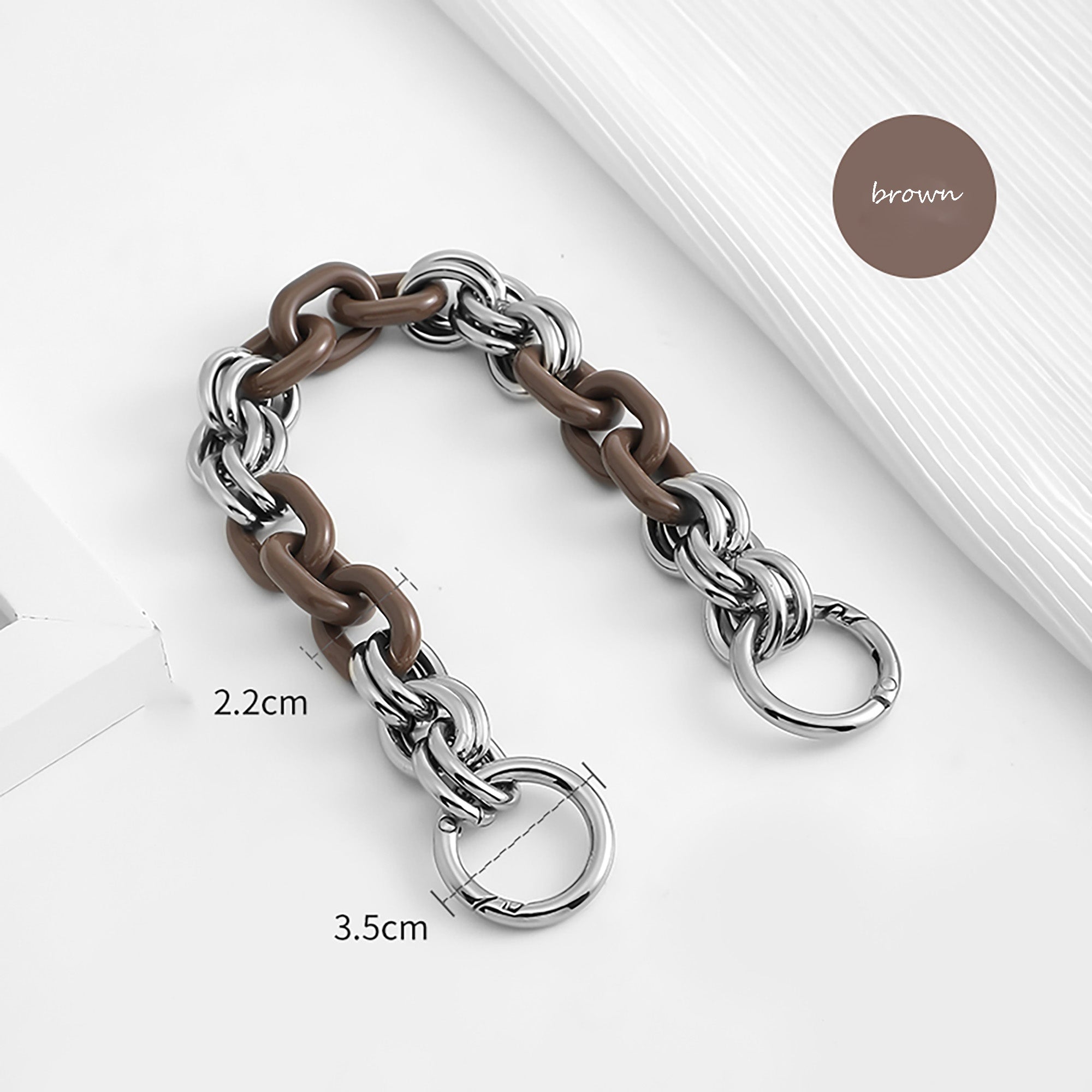 Versatile Acrylic DIY Chain Strap – Multi-Color Decorative Top Handle Replacement for Handbags