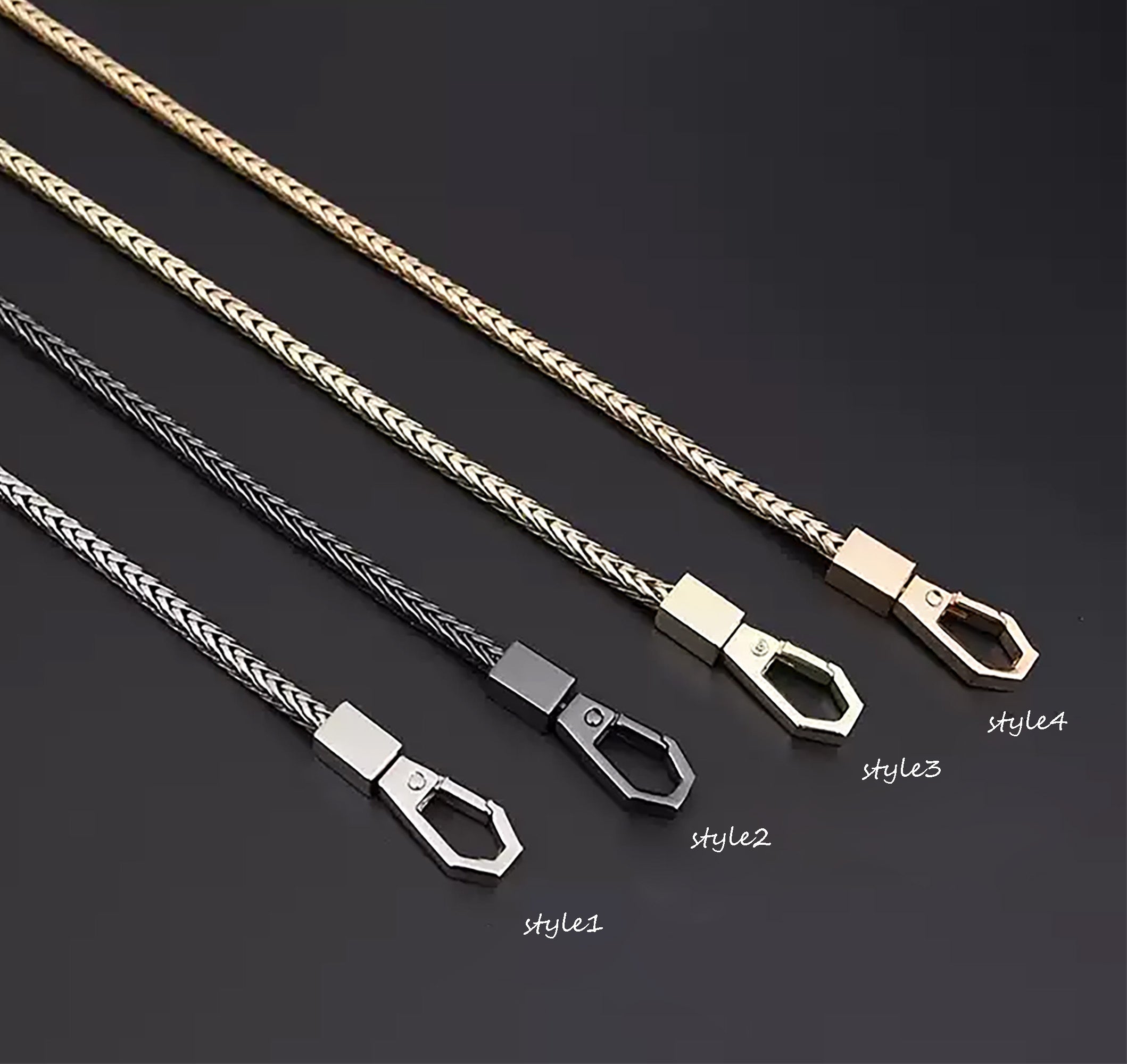 Handcrafted Metal Chain Strap for Women's Crossbody Bags & Wallets - Replacement Chain for Handbags