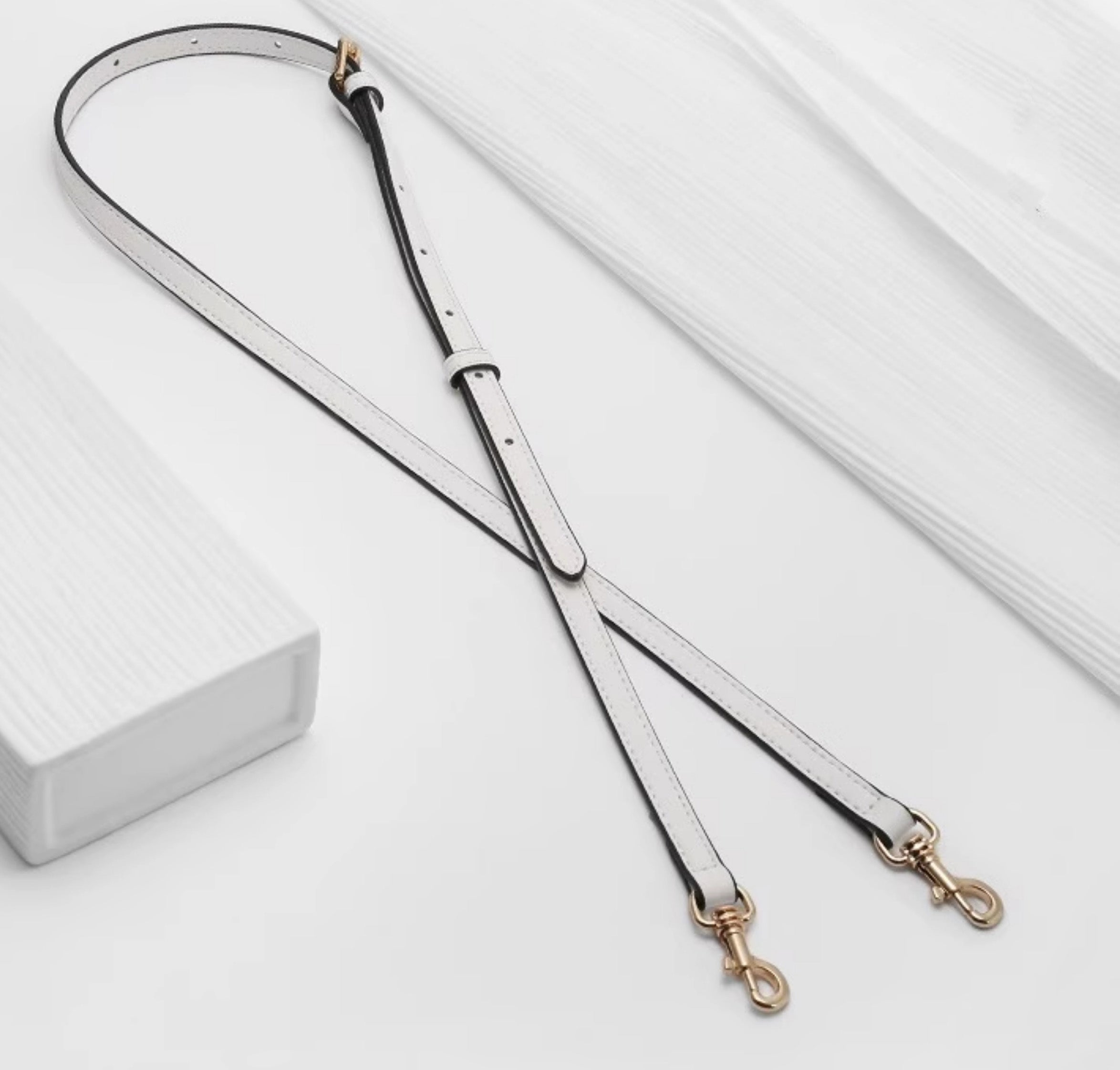 Adjustable genuine leather strap for Zip30 tote bag, 1.1 cm length strap accessory