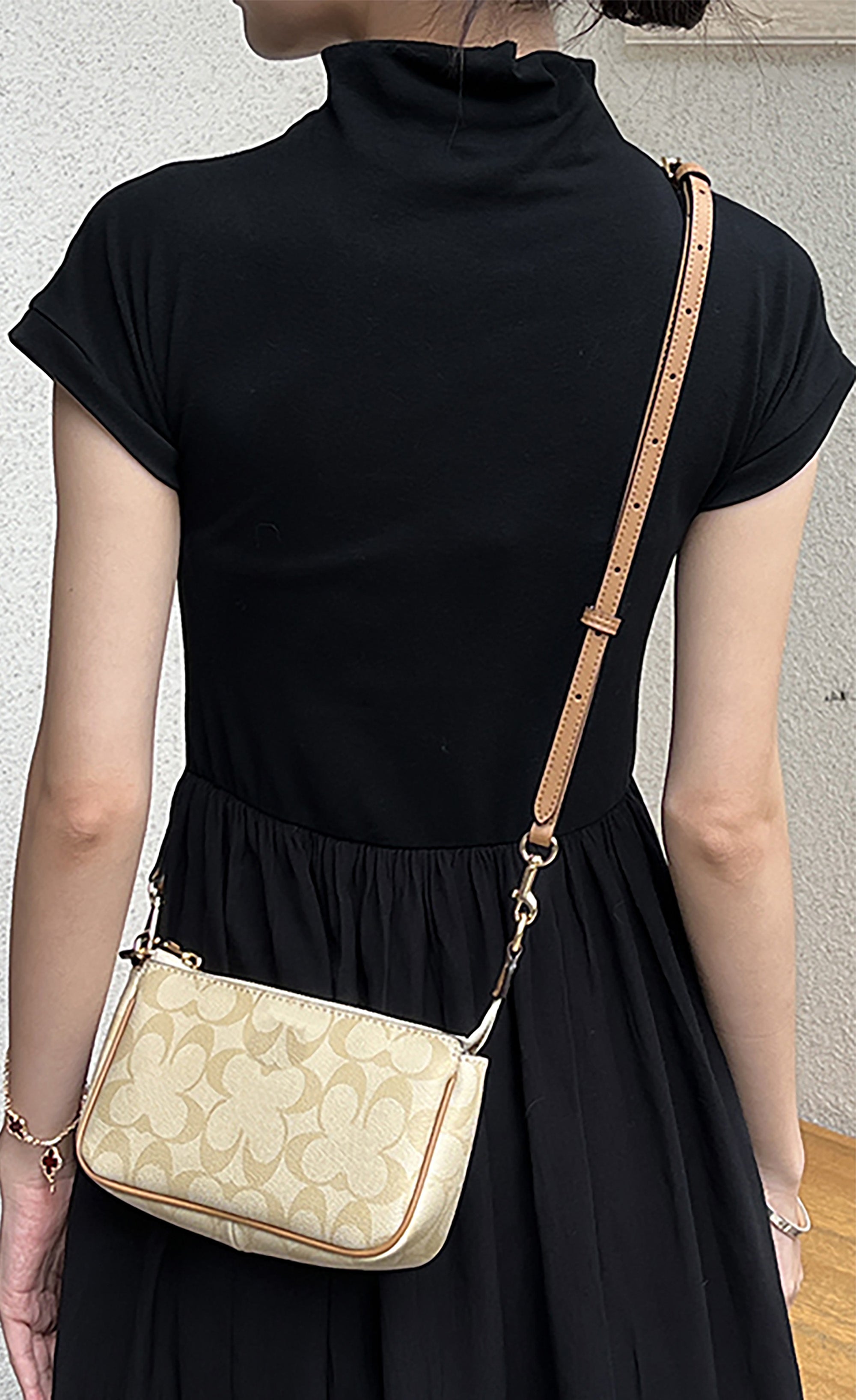 Adjustable genuine leather strap for Zip30 tote bag, 1.1 cm length strap accessory