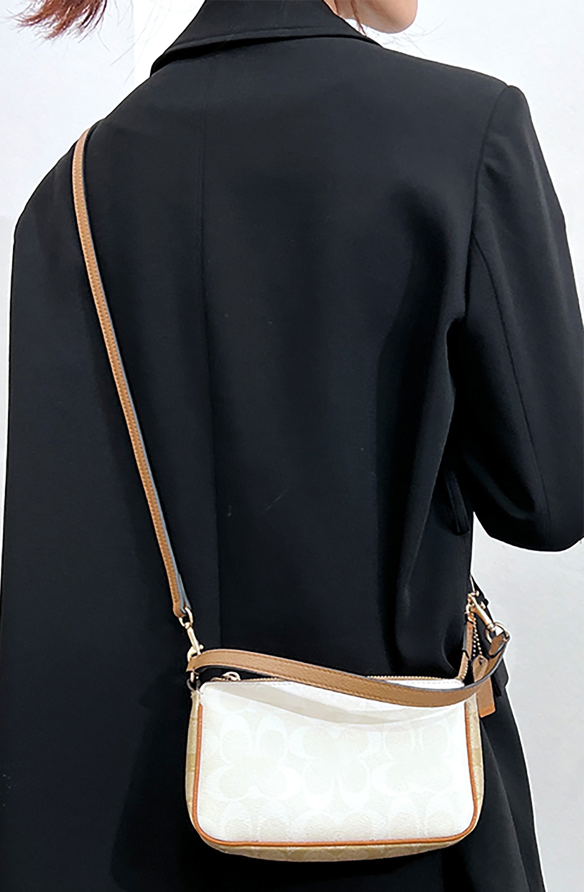 Adjustable genuine leather strap for Zip30 tote bag, 1.1 cm length strap accessory