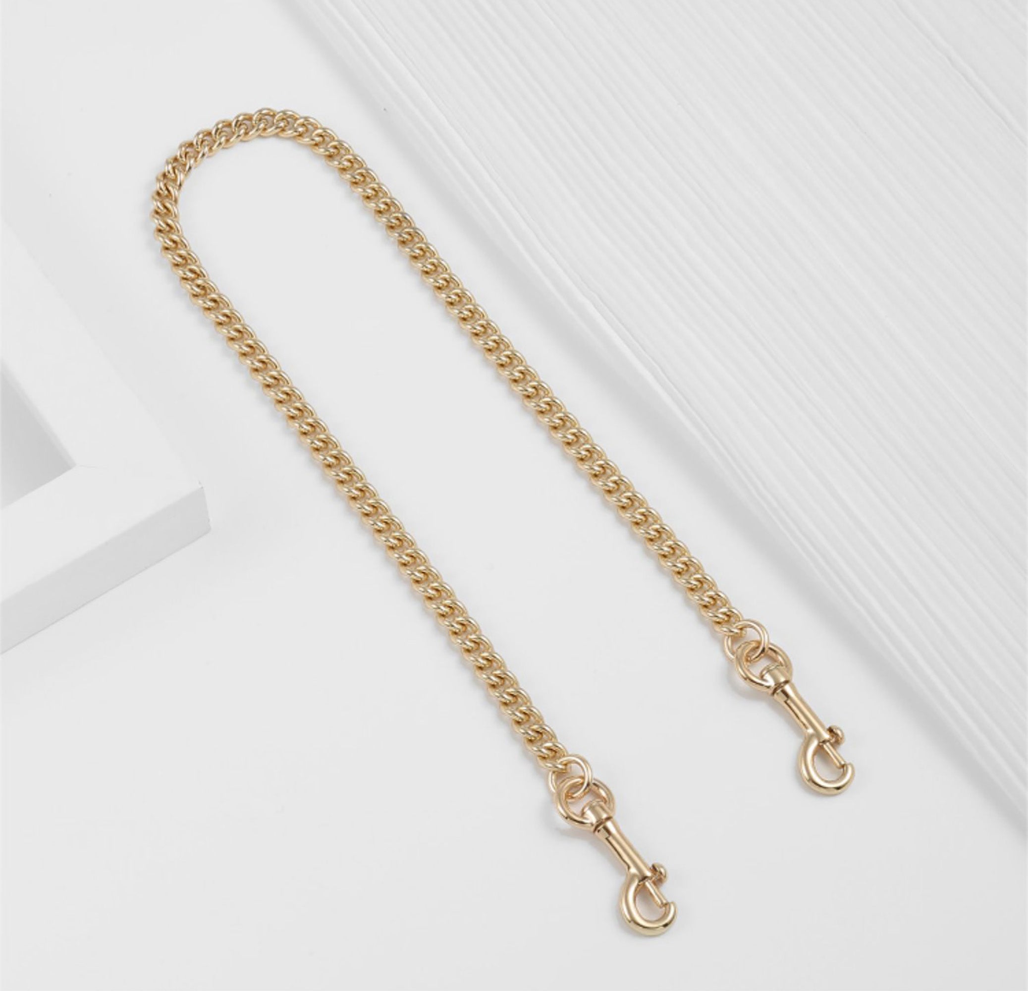 Stylish Metal Heart-Shaped Extender Chain & Metal Bag Strap for Women, Shoulder Strap for Handbag, Trendy & Versatile
