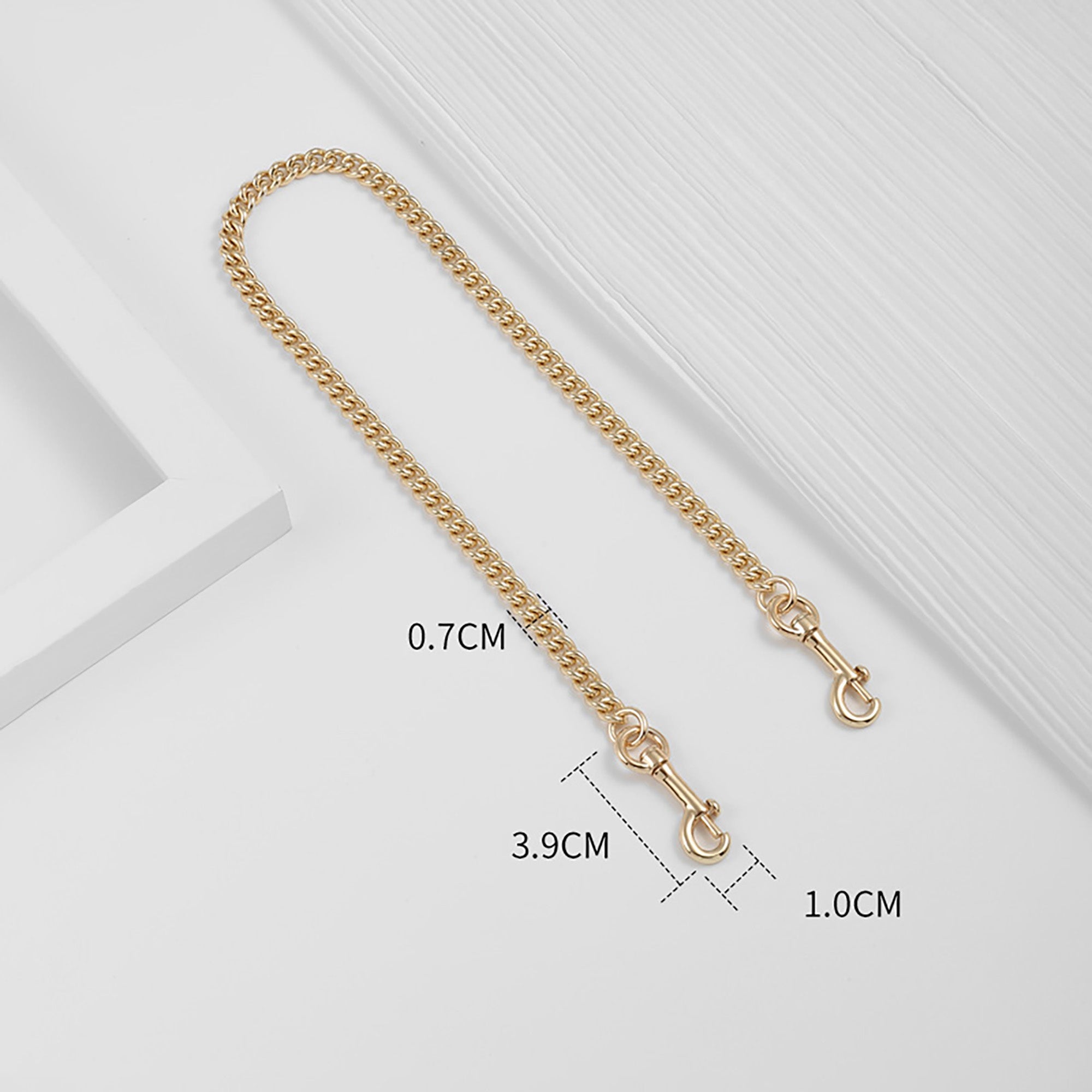 Stylish Metal Heart-Shaped Extender Chain & Metal Bag Strap for Women, Shoulder Strap for Handbag, Trendy & Versatile