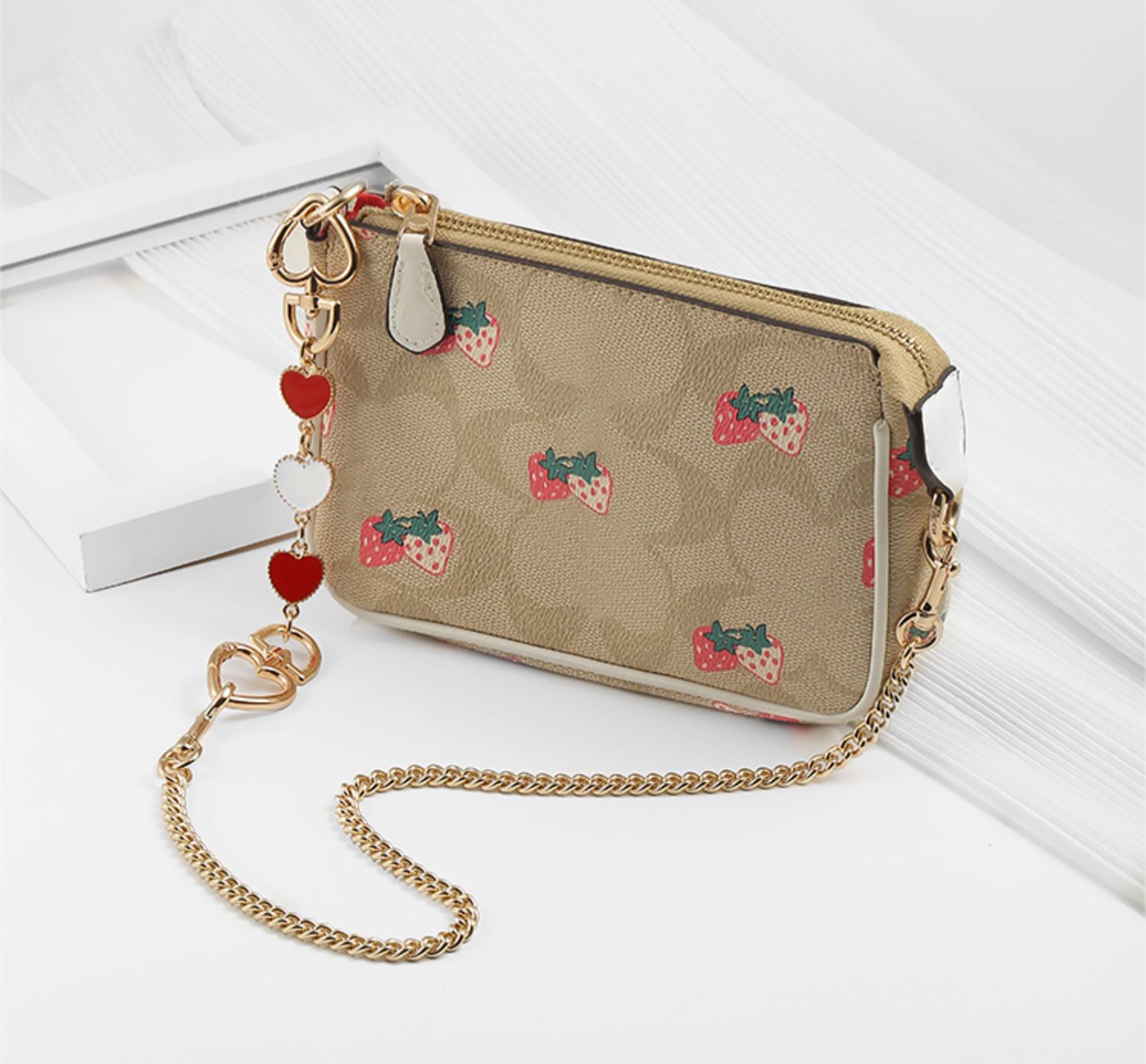 Stylish Metal Heart-Shaped Extender Chain & Metal Bag Strap for Women, Shoulder Strap for Handbag, Trendy & Versatile