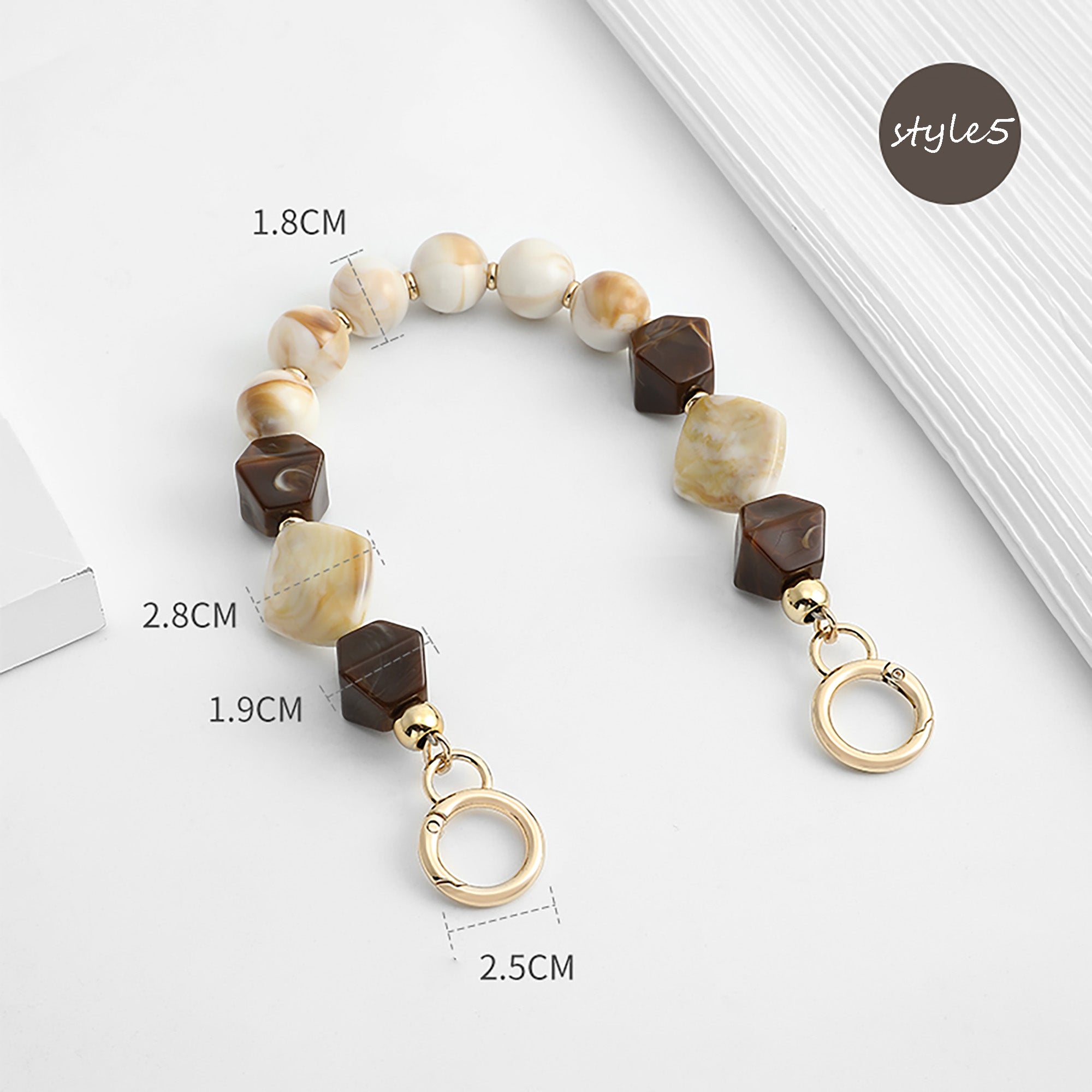 Acrylic chain bag decoration, modification for handheld short bag chain, DIY accessory.