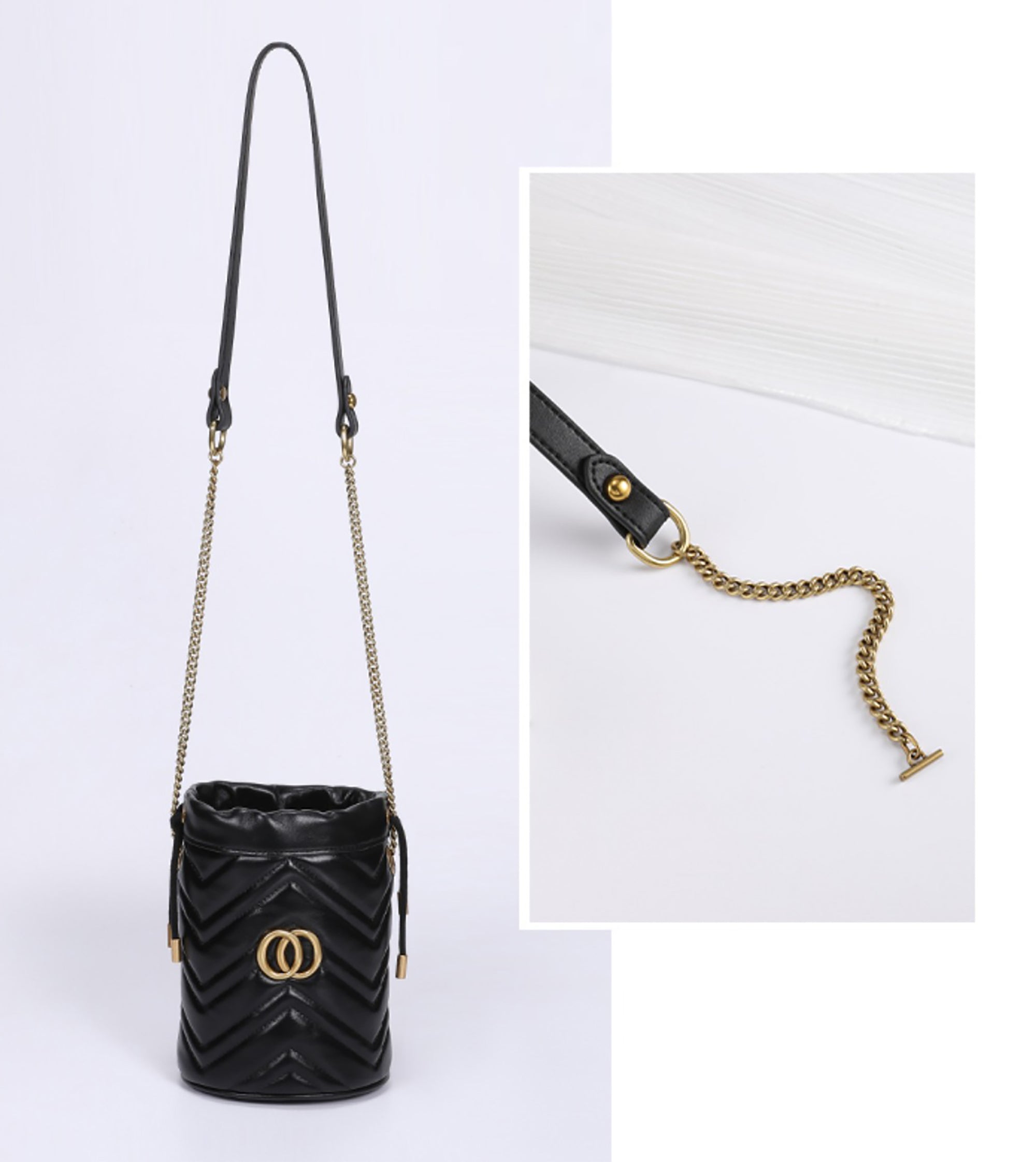 Marmont Bag Replacement Strap, Crossbody Chain Bag Shoulder Strap Makeover, Genuine Leather Underarm Bag Strap Accessory