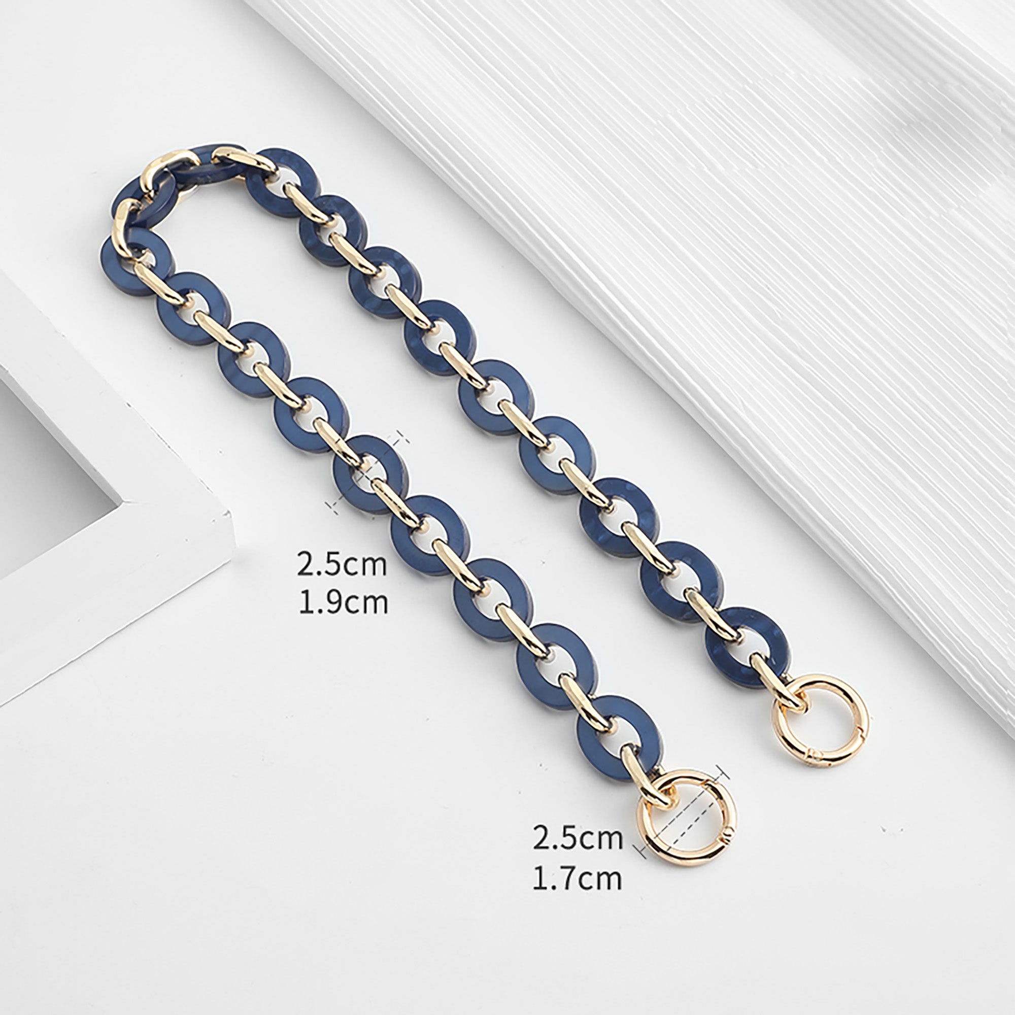 Acrylic chain bag suitable for Diane, shoulder bag replacement accessories, bag chain extension accessories, single shoulder bag chain