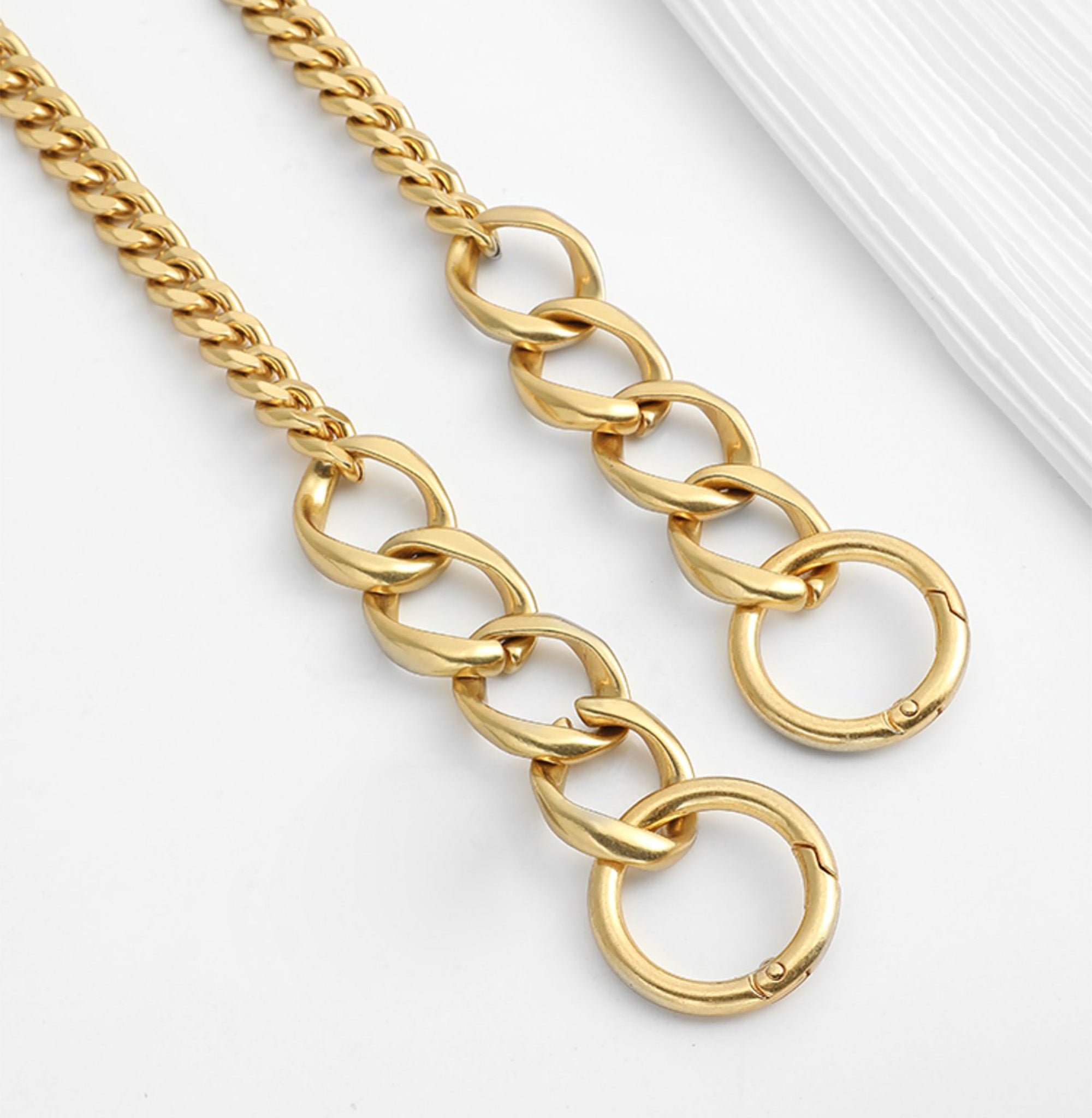 Underarm bag chain accessory, medium-small crossbody bag strap, wallet replacement bag chain
