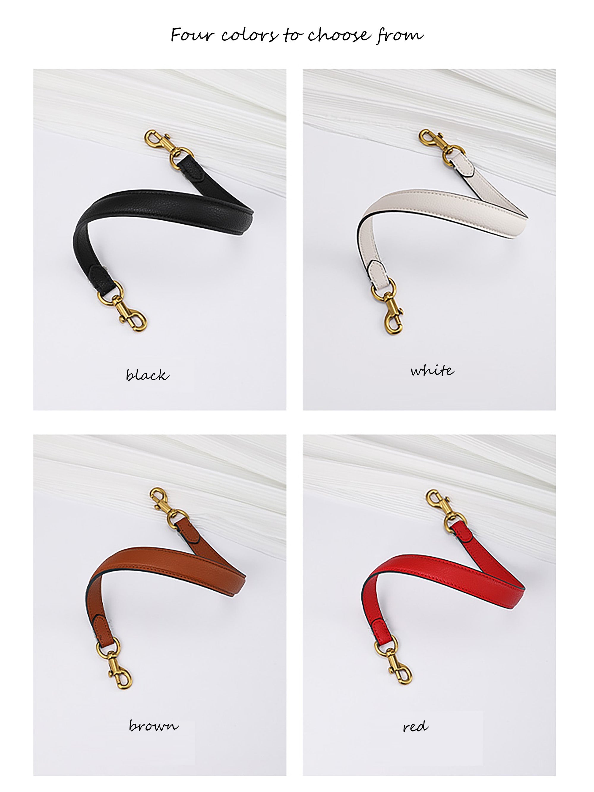 Artisanal Leather Bag Straps Collection - Including Crossbody Replacement Straps & Top Handle Accessories