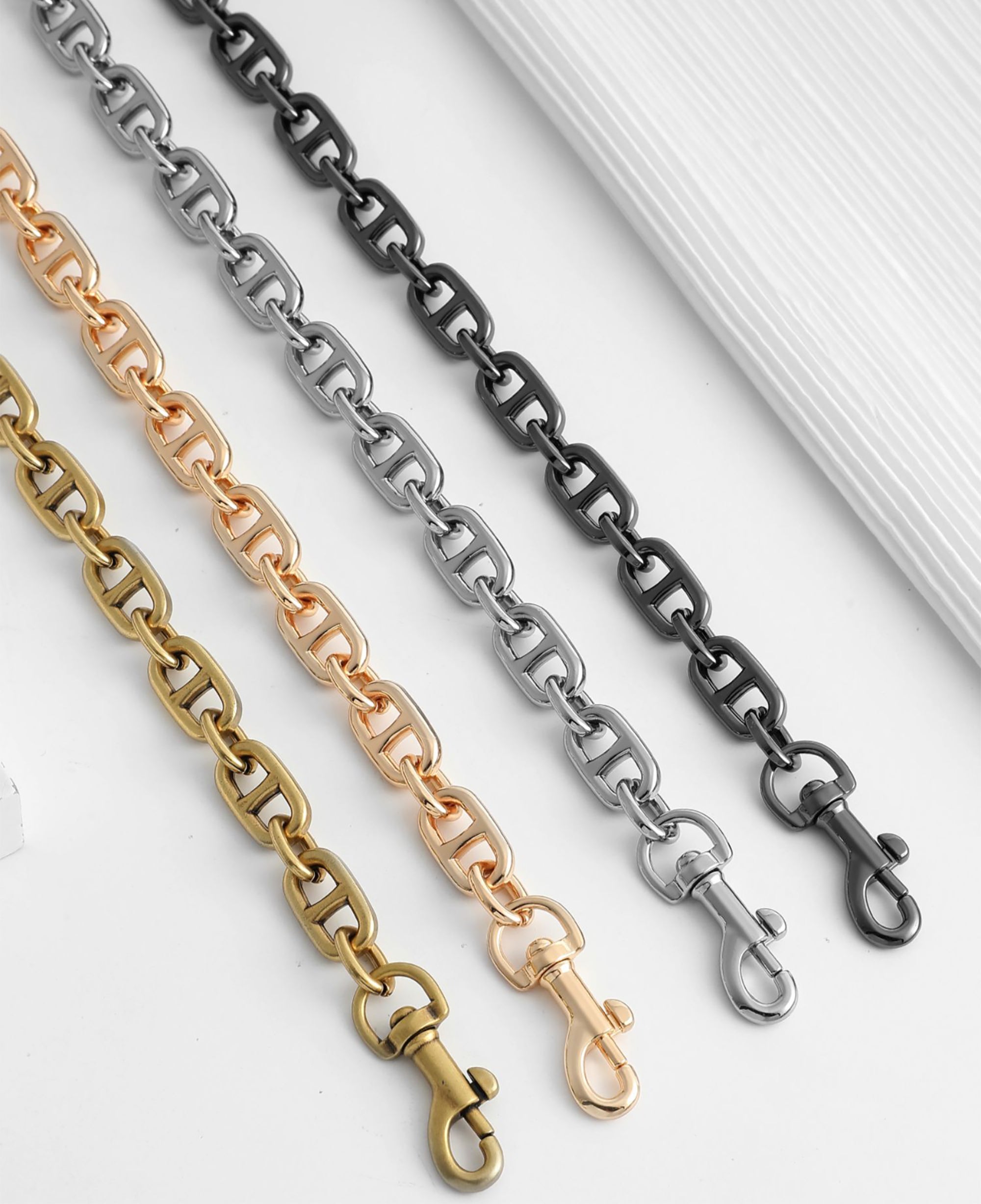 Metal chain accessory, crossbody decorative shoulder strap, underarm bag chain