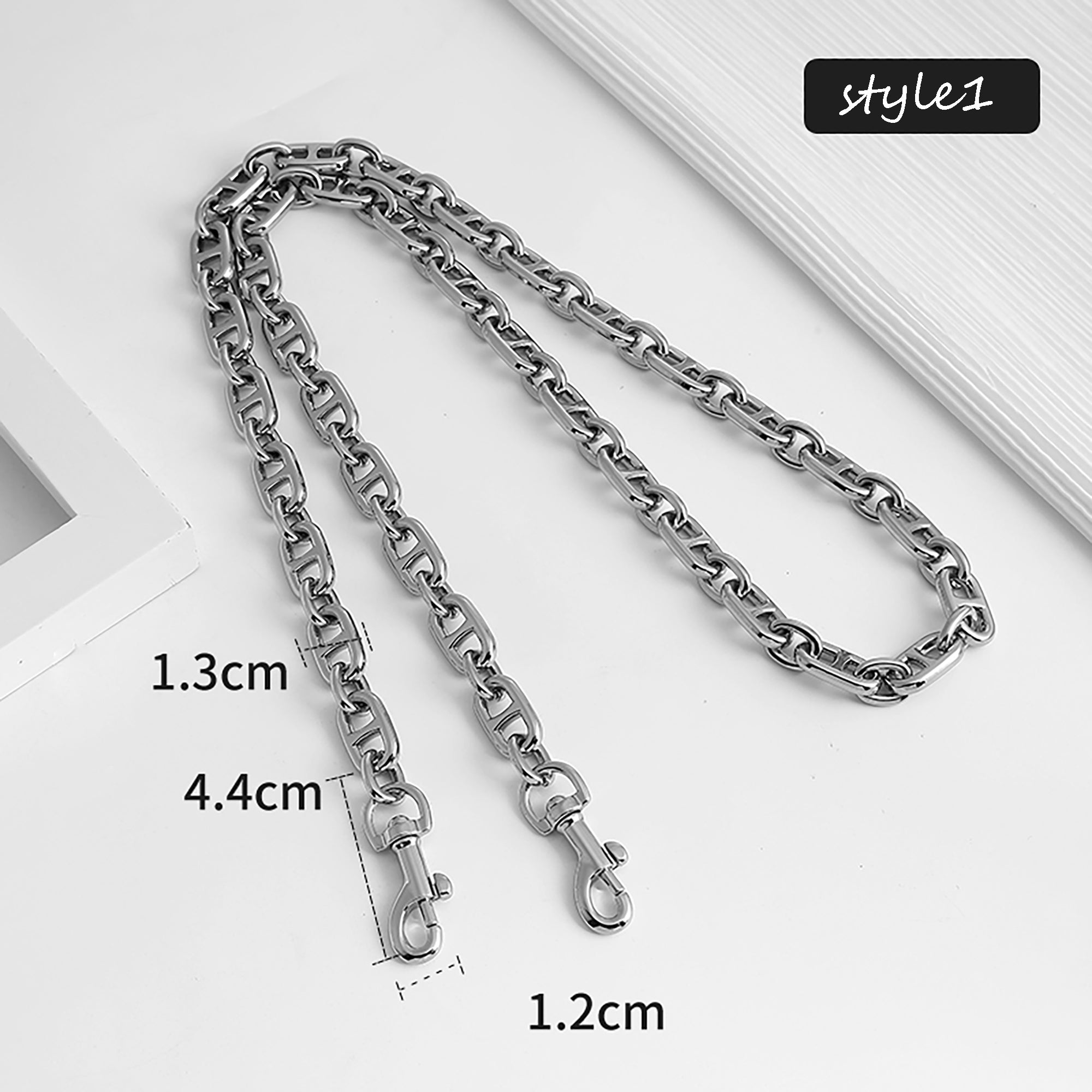 Metal chain accessory, crossbody decorative shoulder strap, underarm bag chain