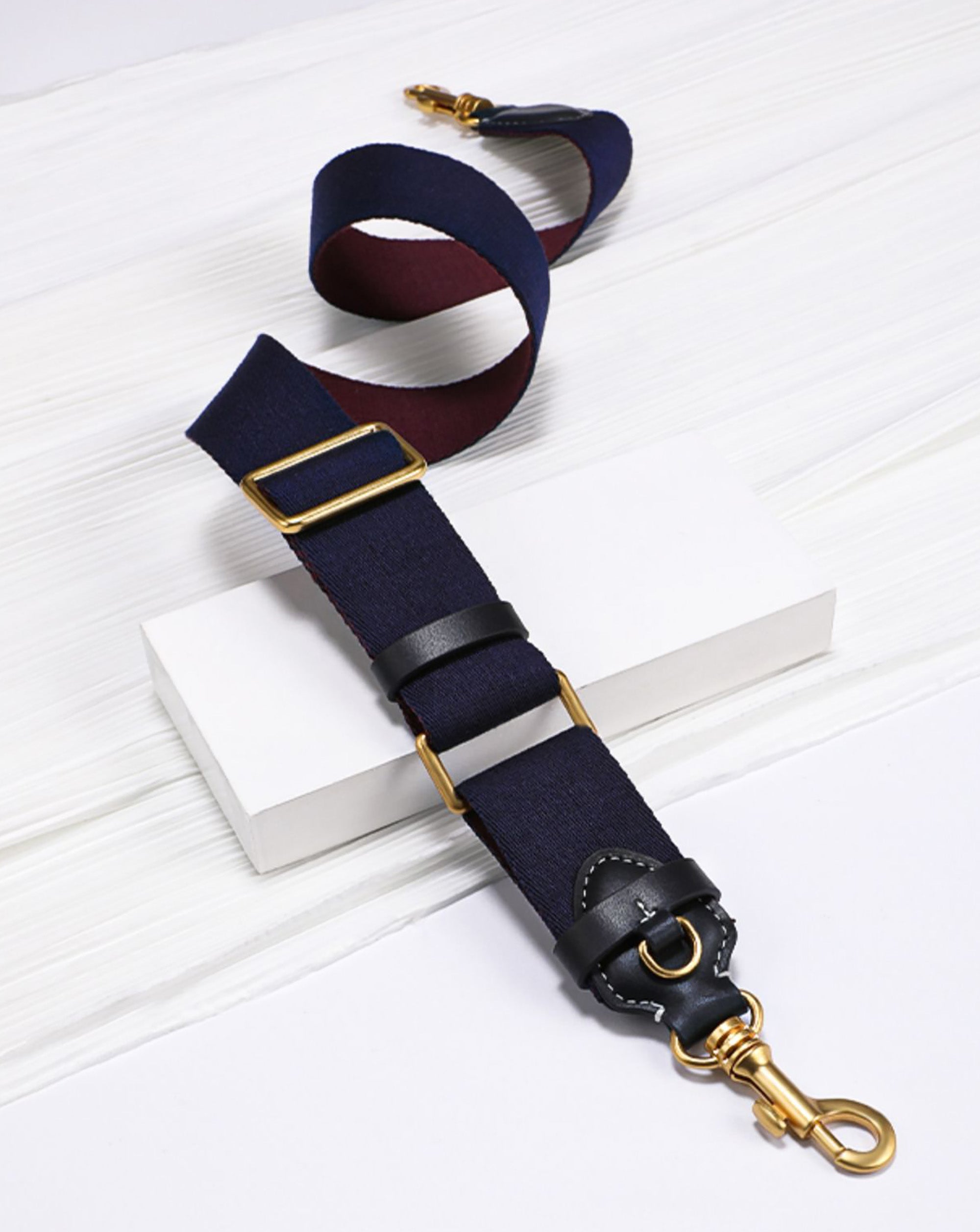 Bag strap with adjustable shoulder and crossbody, wide canvas strap for underarm