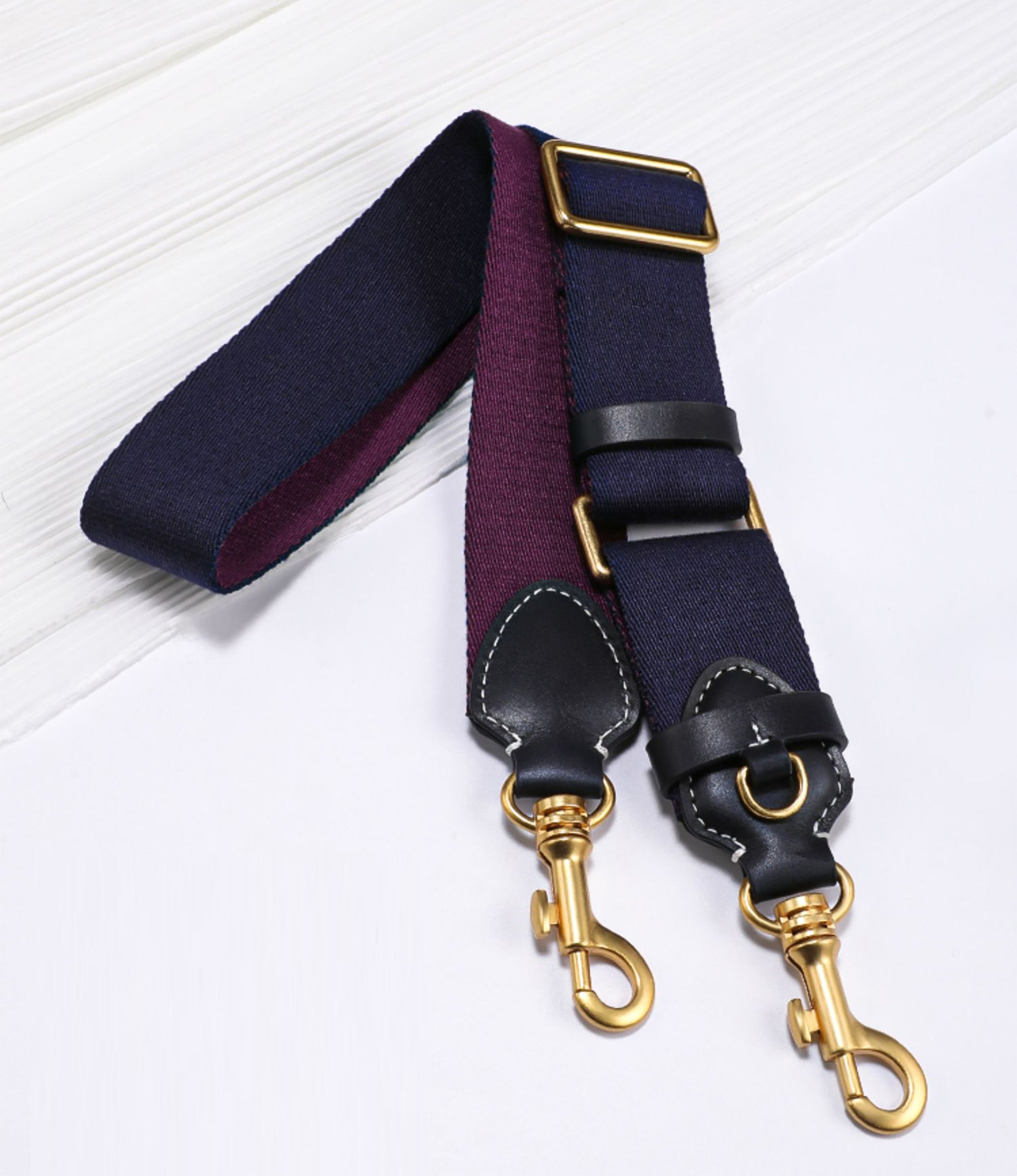Bag strap with adjustable shoulder and crossbody, wide canvas strap for underarm