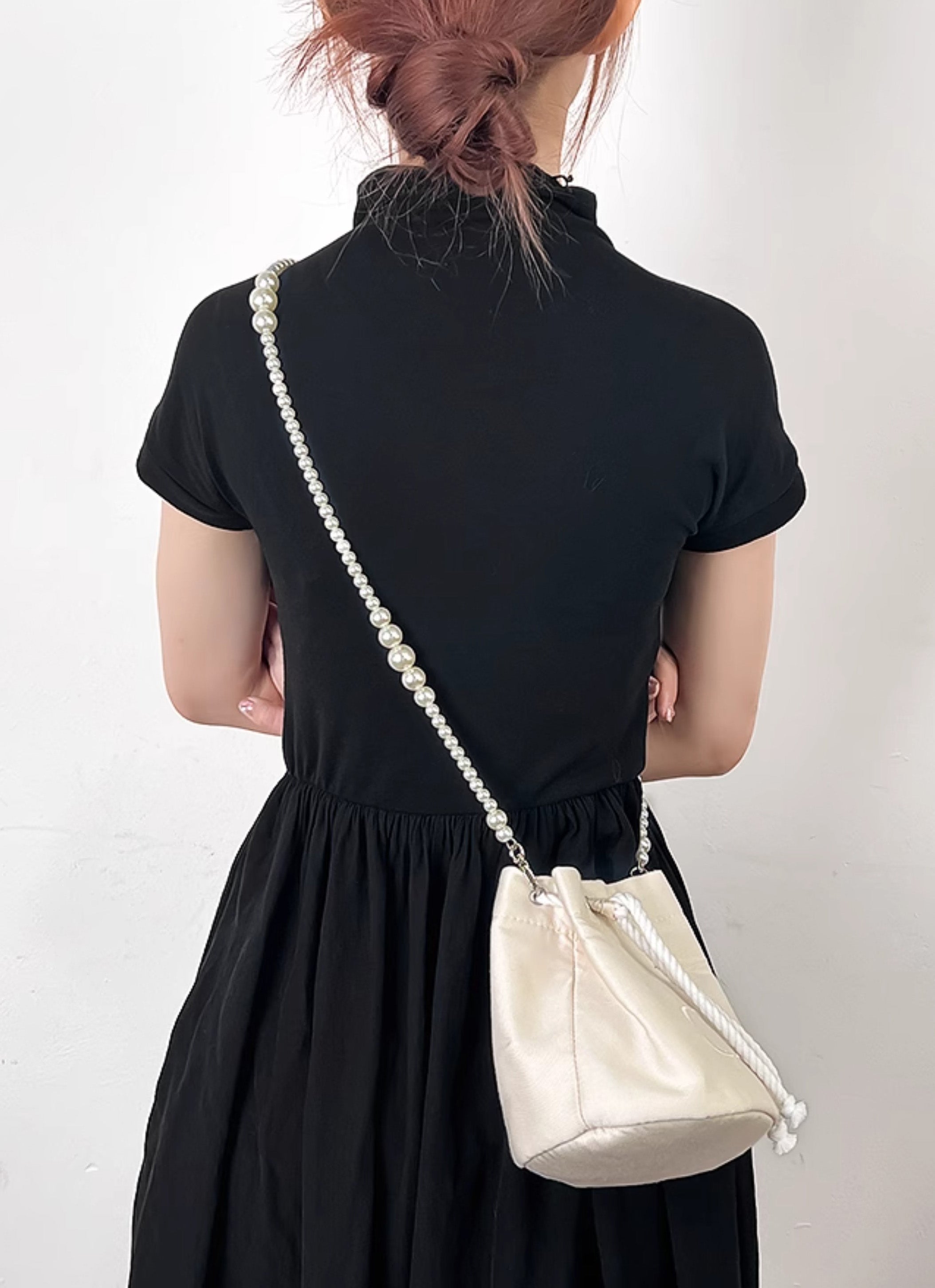 Premium Imitation Pearl Chain Strap,A Glamorous Substitute for Crossbody and Shoulder Bags