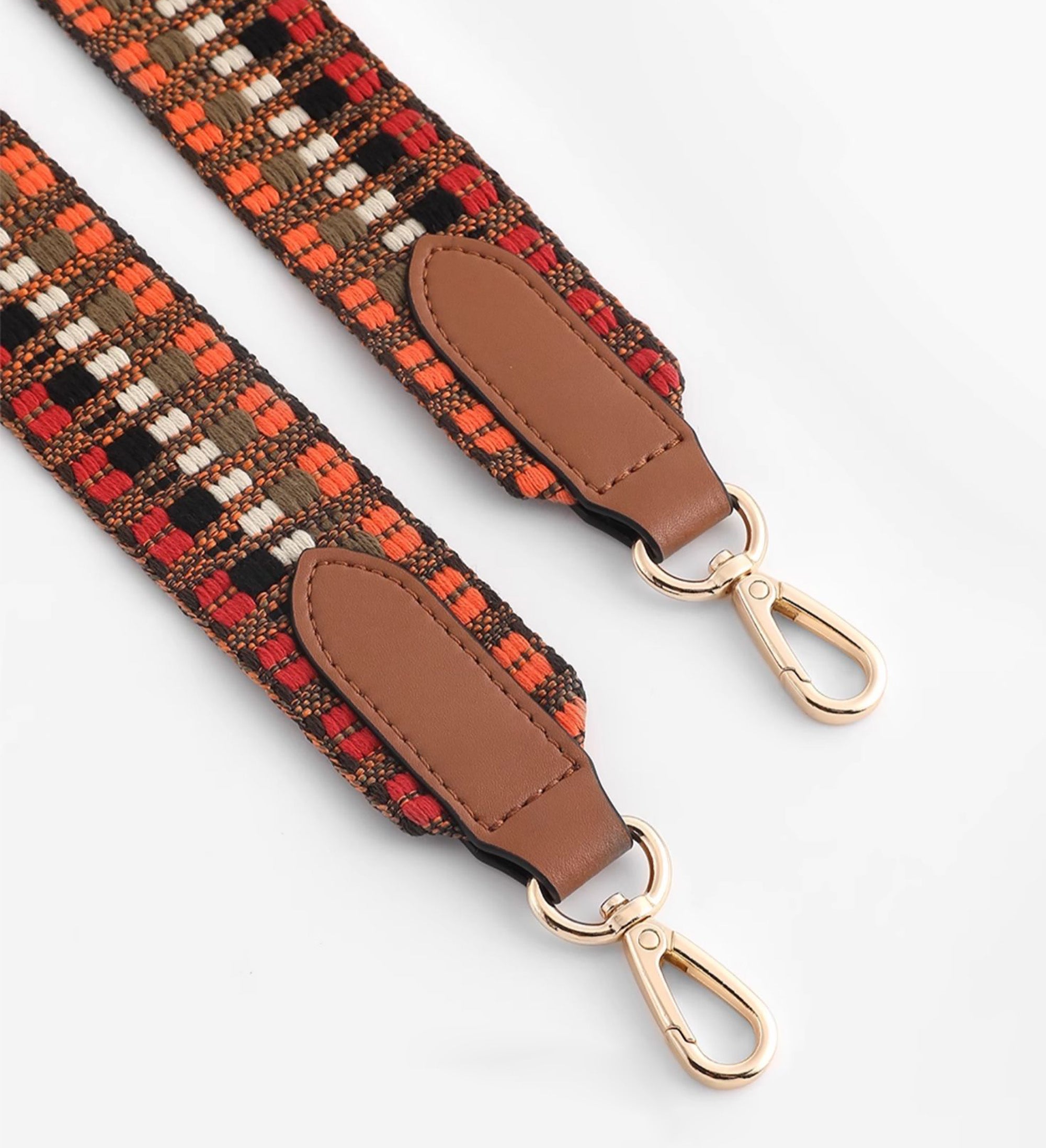 Boho Ethnic-Style Canvas Shoulder Strap – Adjustable Crossbody & Backpack Replacement Strap, Versatile Bag Accessory