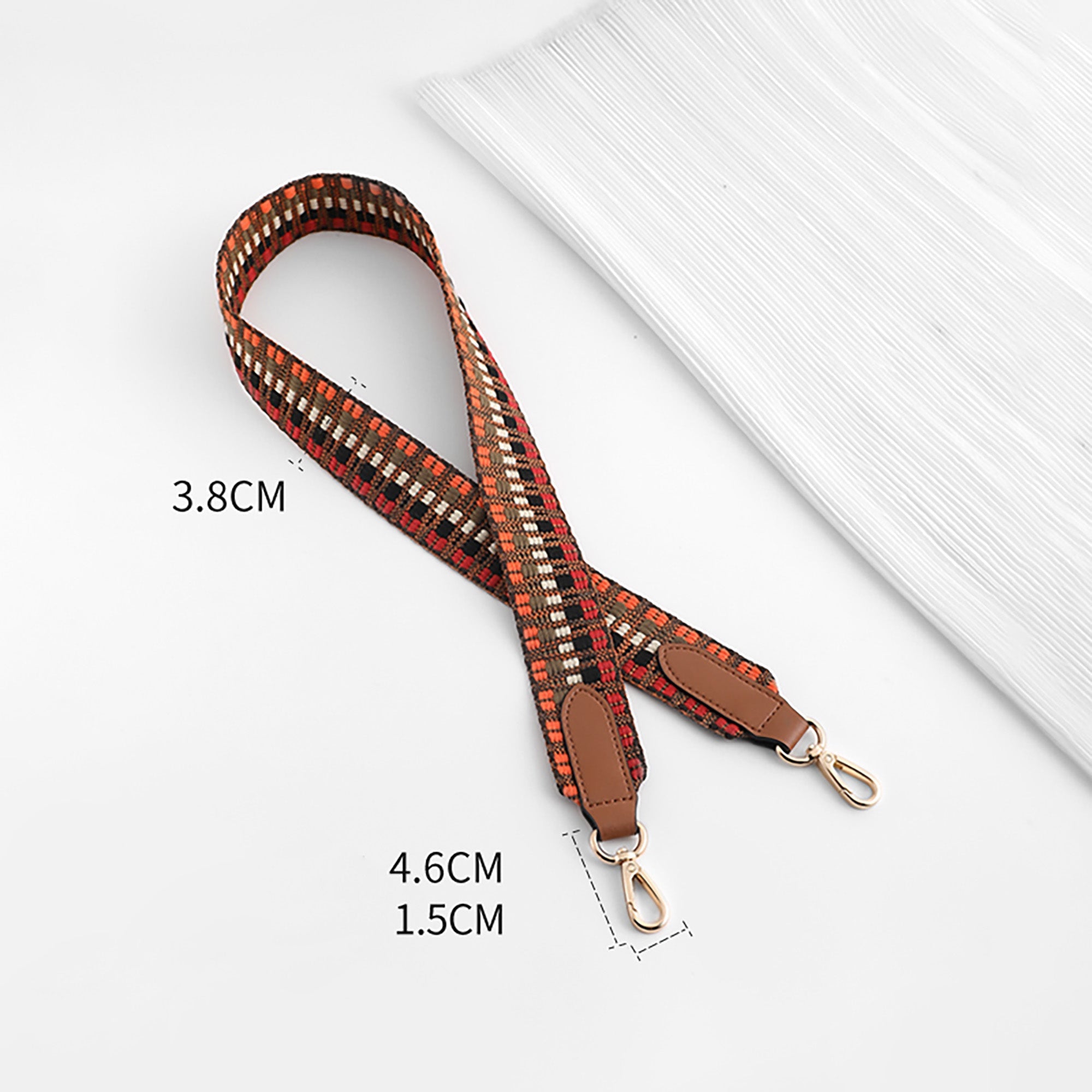 Boho Ethnic-Style Canvas Shoulder Strap – Adjustable Crossbody & Backpack Replacement Strap, Versatile Bag Accessory