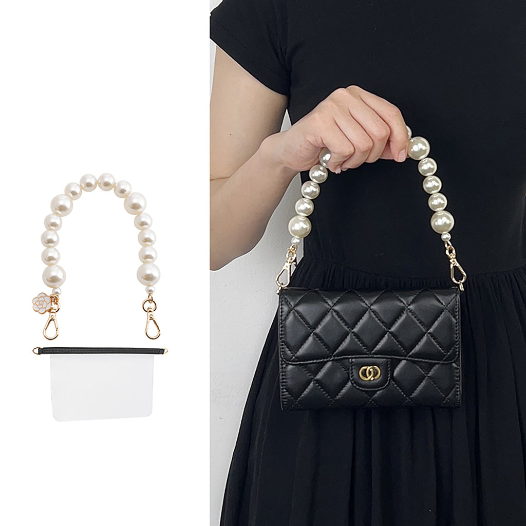 Card holder transformation chain bag wallet handbag pearl underarm short shoulder strap replacement accessory