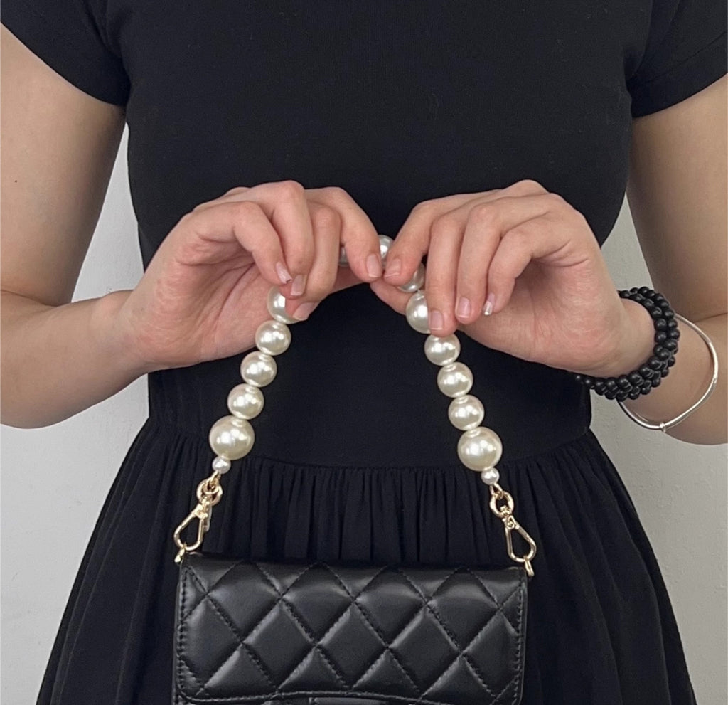 Card holder transformation chain bag wallet handbag pearl underarm short shoulder strap replacement accessory