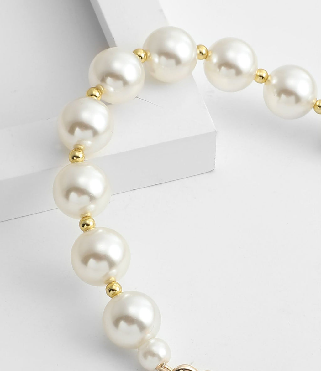 Versatile pearl metal chain handle, bag chain strap, replacement handle chain accessory for shoulder straps